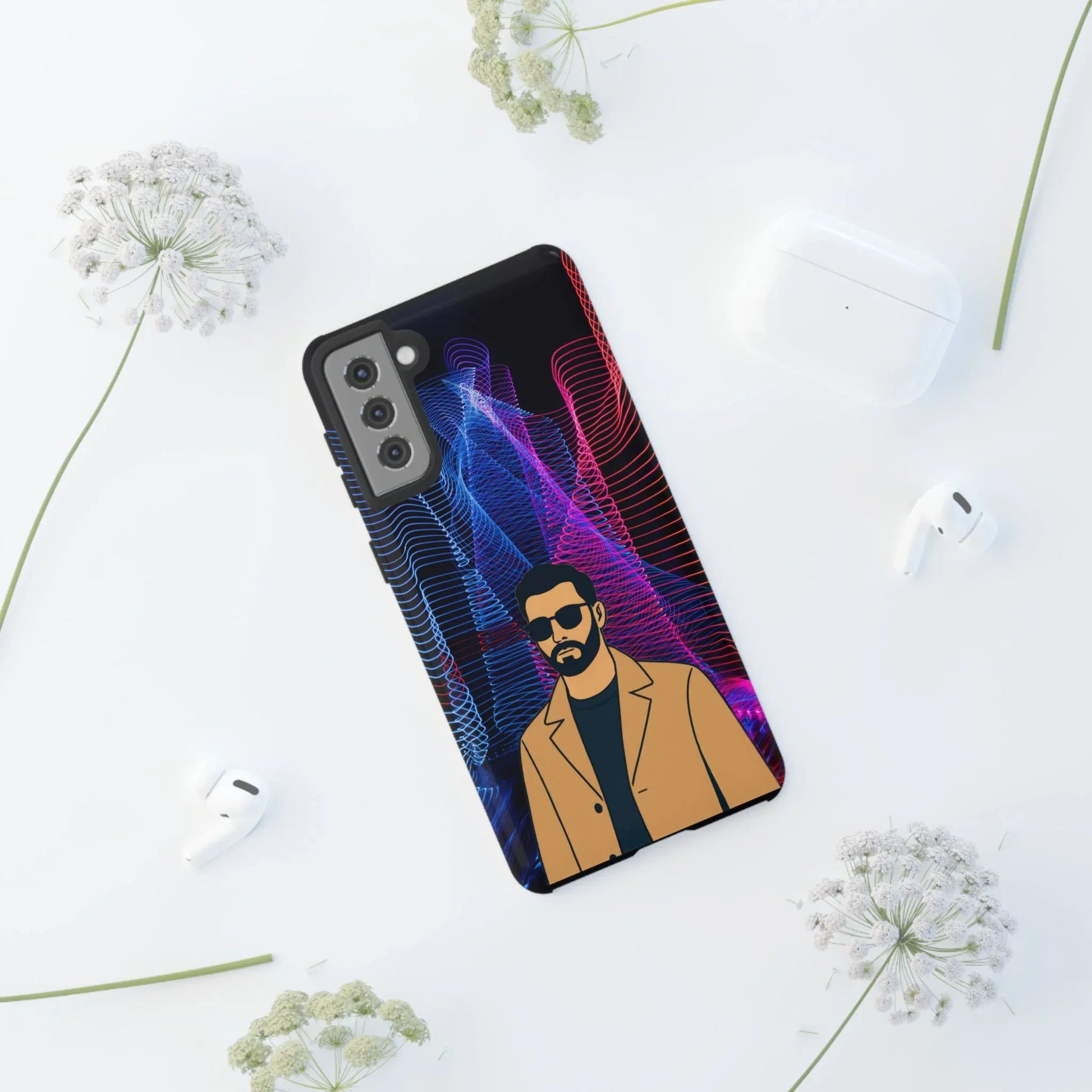 Bearded Style Phone Case for iPhone 11-17 and Galaxy S20-S25 - KARARMDESIGN