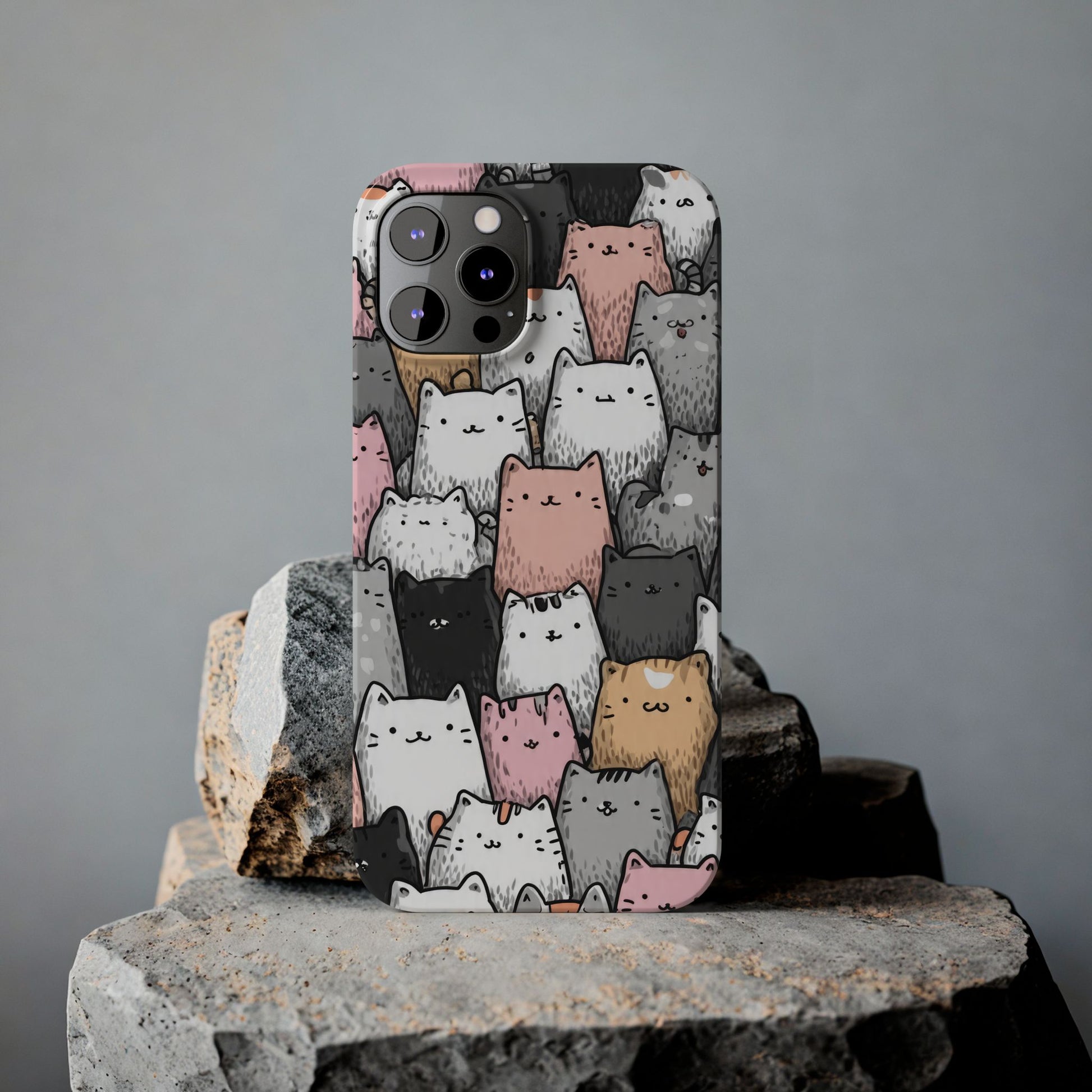 Cat Carnival Phone Case for iPhone 11-17 Models - KARARMDESIGN