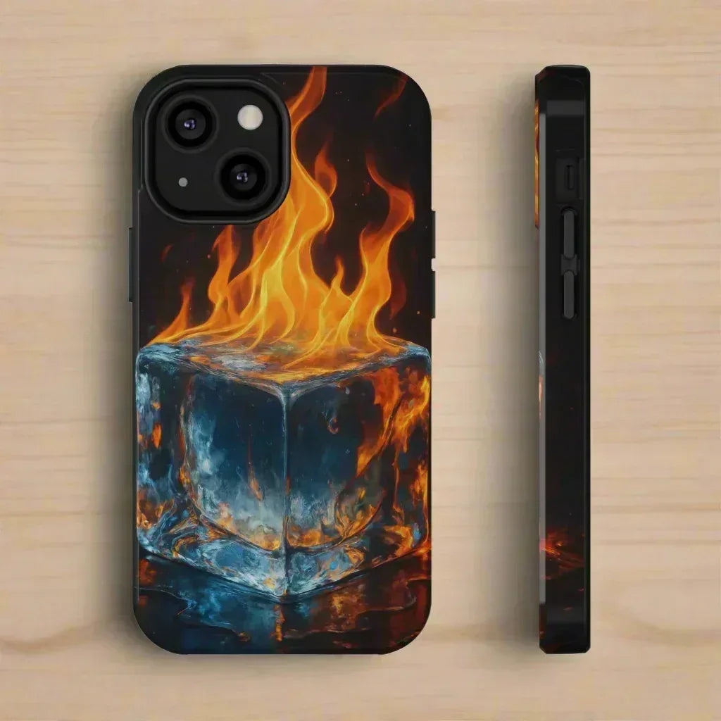 Flame Ice Phone Case for iPhone 12-16 and Galaxy S21-S22 - KARARMDESIGN