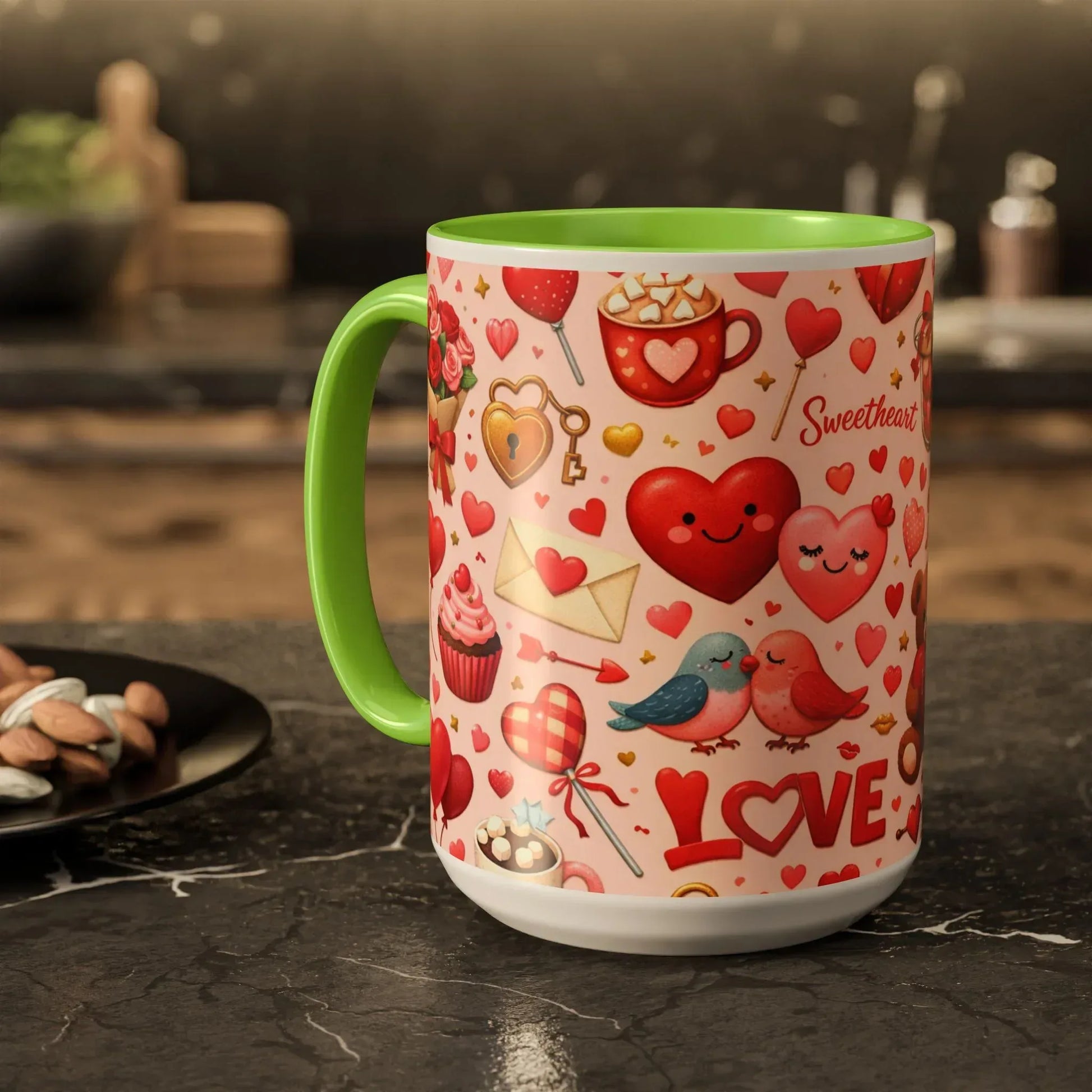 Sweetheart Love Mug - Colorful Mugs (11oz, 15oz) - KARARMDESIGN