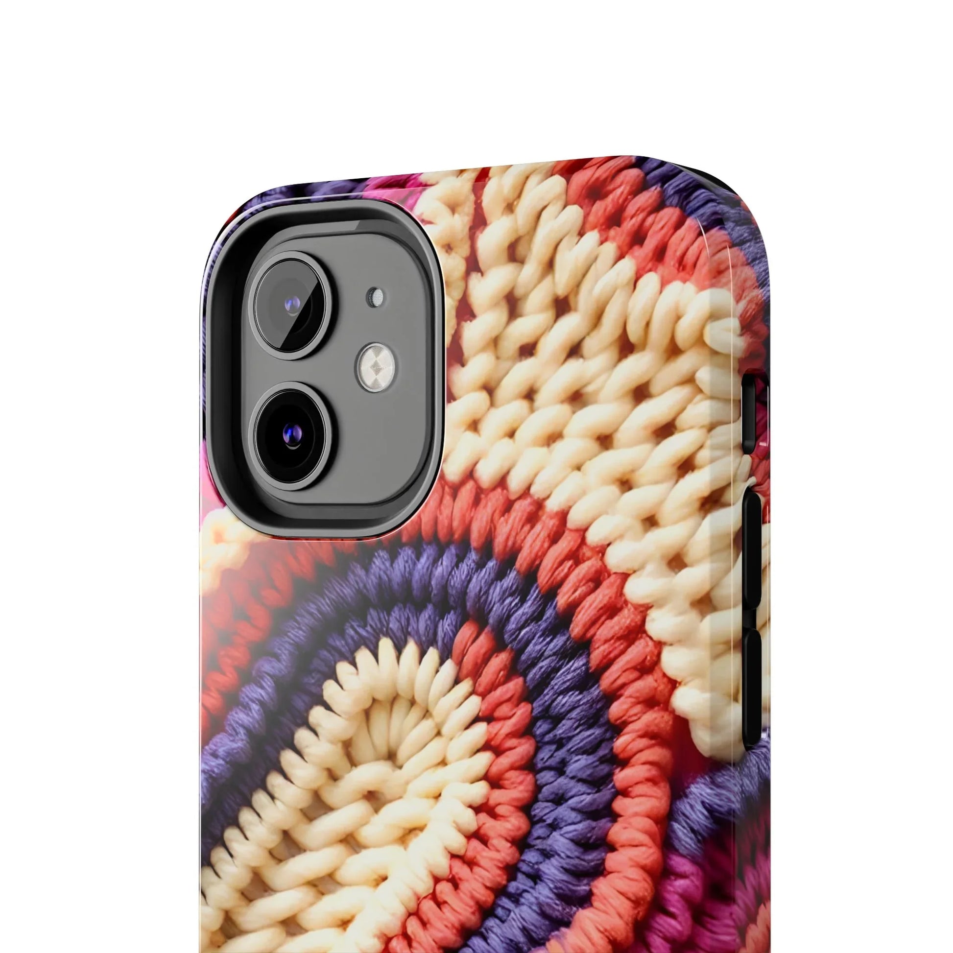 Handwoven Textile Art Phone Case for iPhone 11-17 and Galaxy S21-S25 - KARARMDESIGN