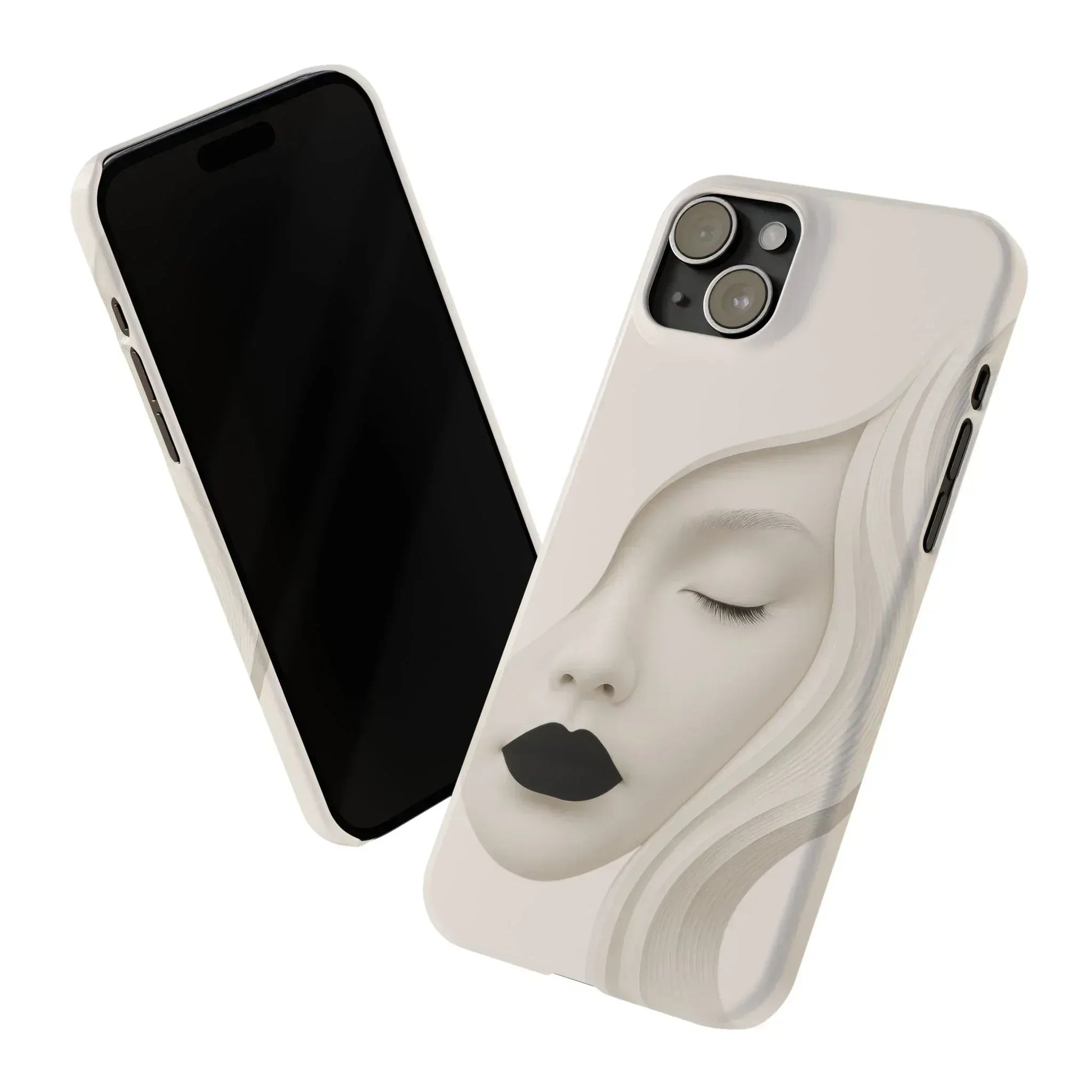 Minimalist Face Phone Case for iPhone 11-17 - KARARMDESIGN