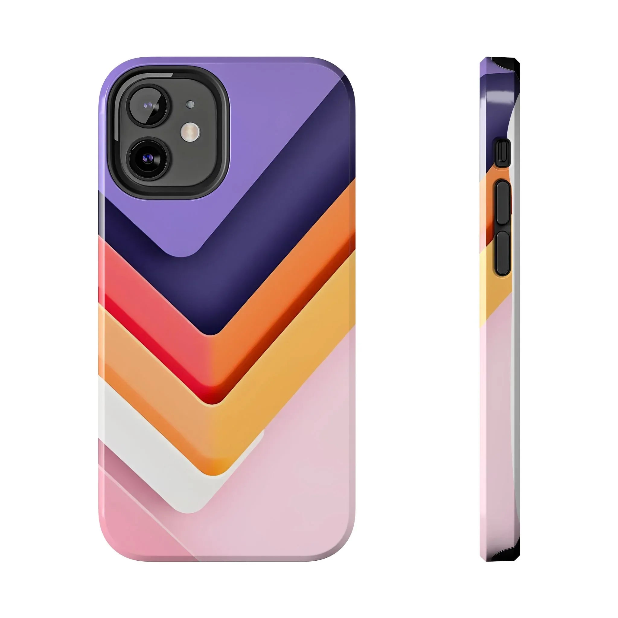 Vibrant Geometric Chevron Phone Case for iPhone and Galaxy - KARARMDESIGN