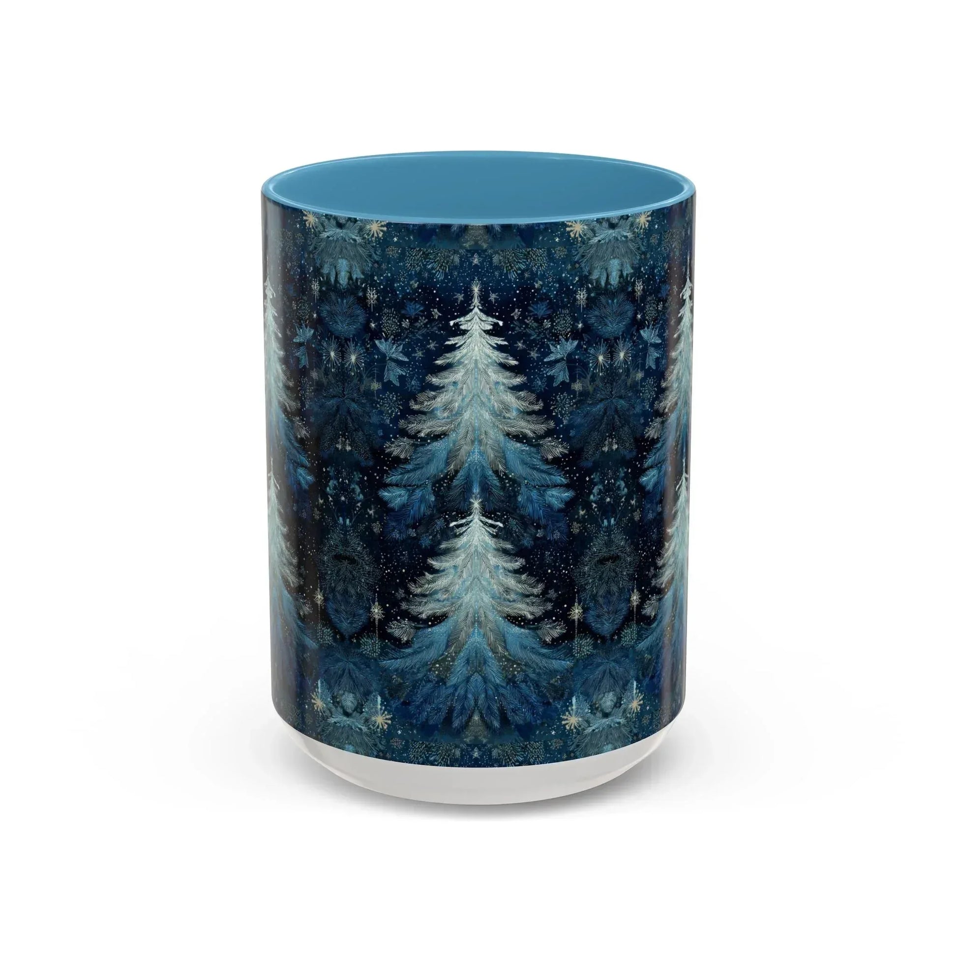 Blue Christmas Tree Accent Coffee Mug - KARARMDESIGN