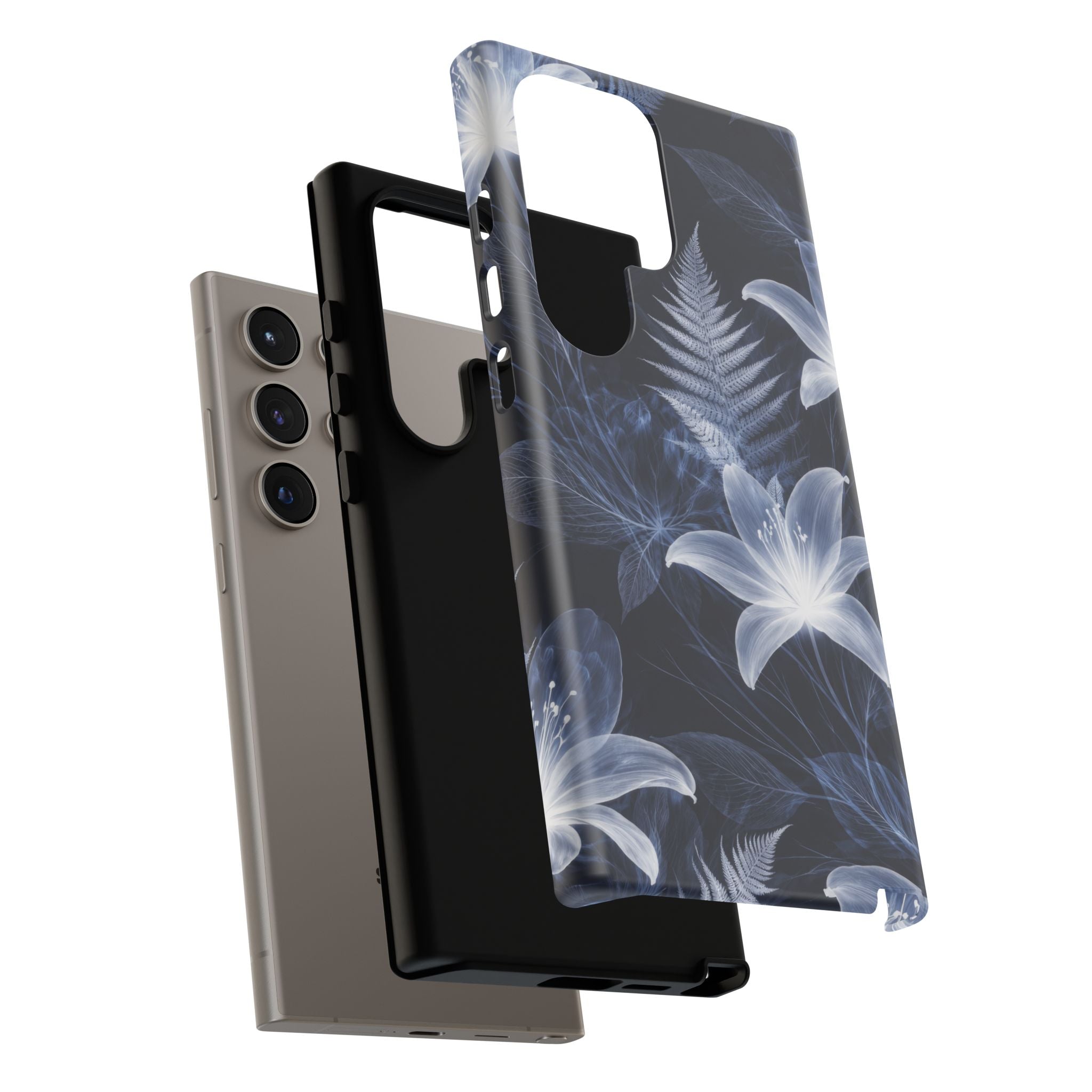 Moonlight Garden Phone Case for iPhone 11-17 and Galaxy S20-S26