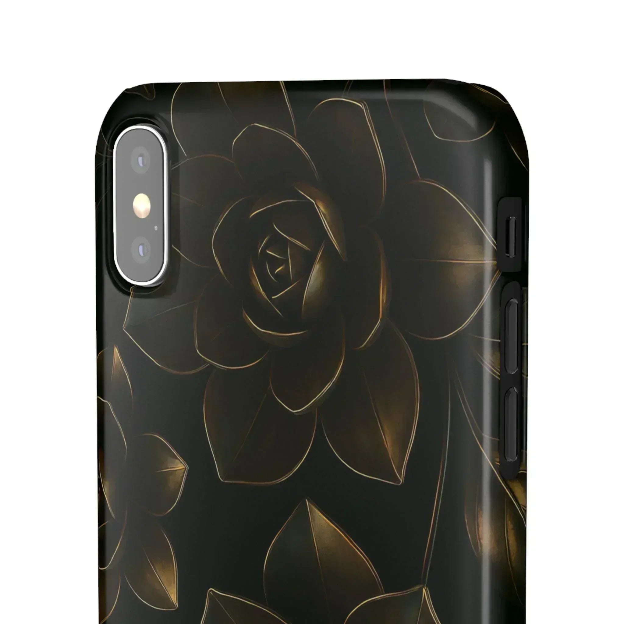 Metal Flower Phone Case for iPhone 8-16 and Galaxy S20-S24 - KARARMDESIGN