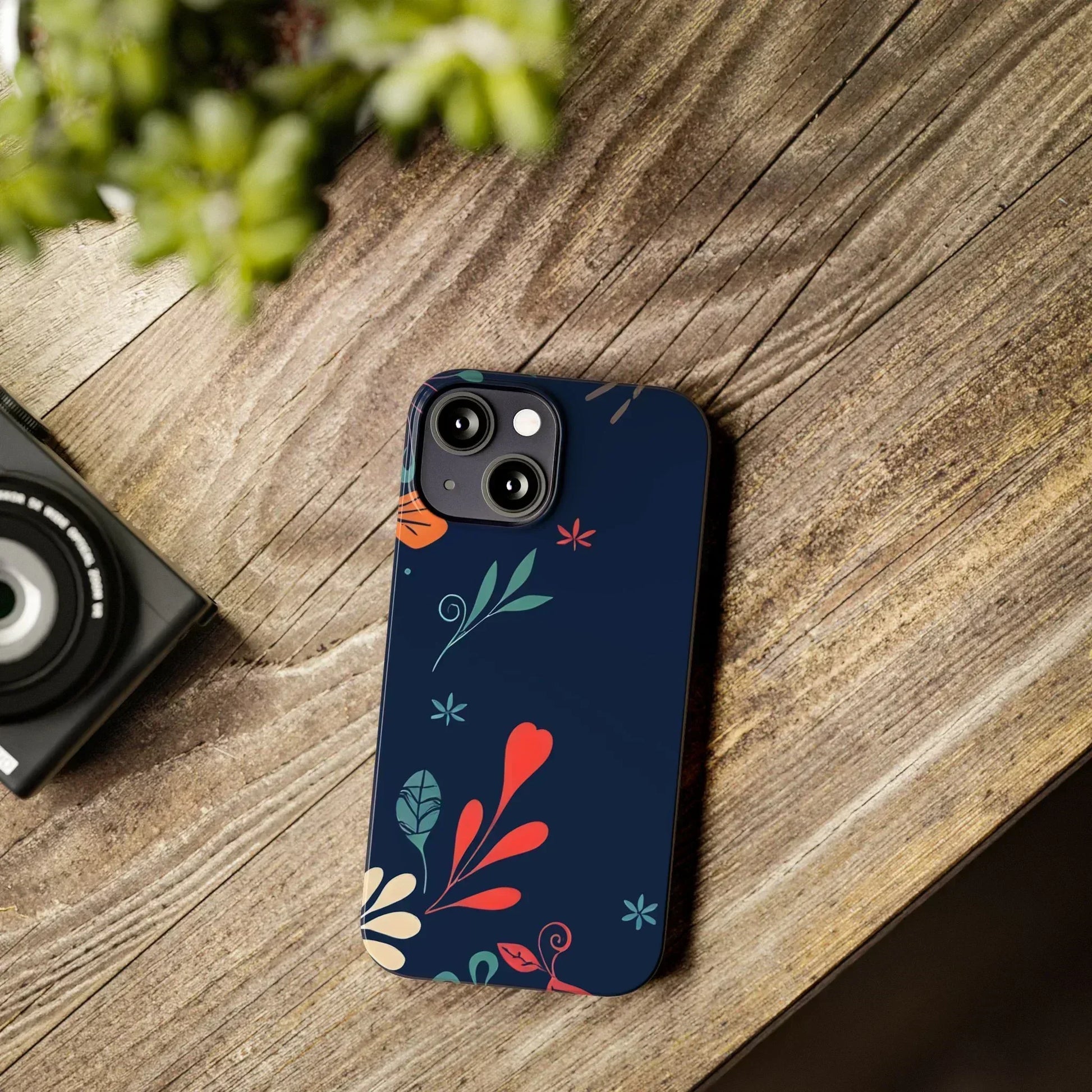 Nightshade Blossoms Phone Case for iPhone 11-17 - KARARMDESIGN