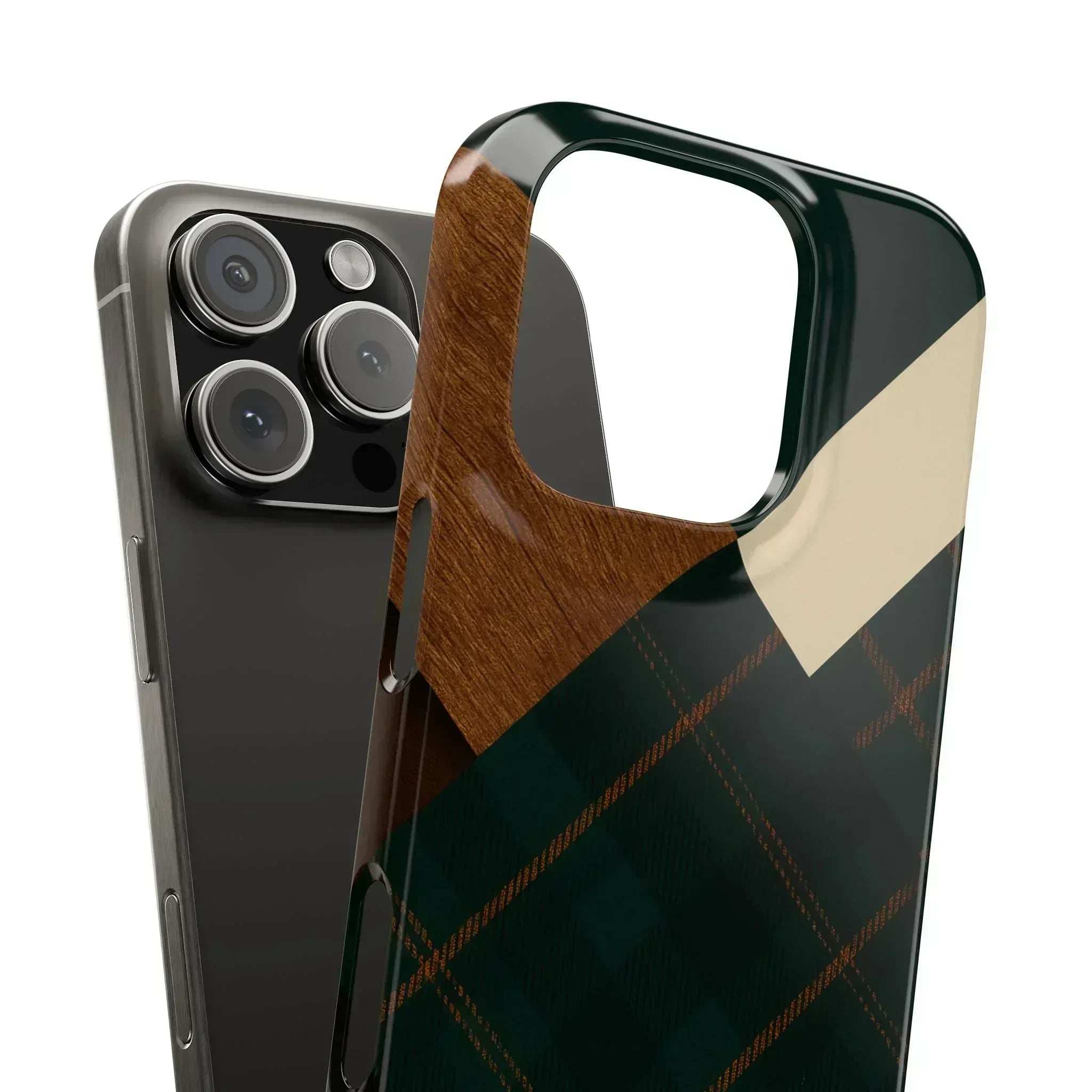 Rustic Green Phone Case for iPhone 8-16 and Galaxy S20-S24 - KARARMDESIGN