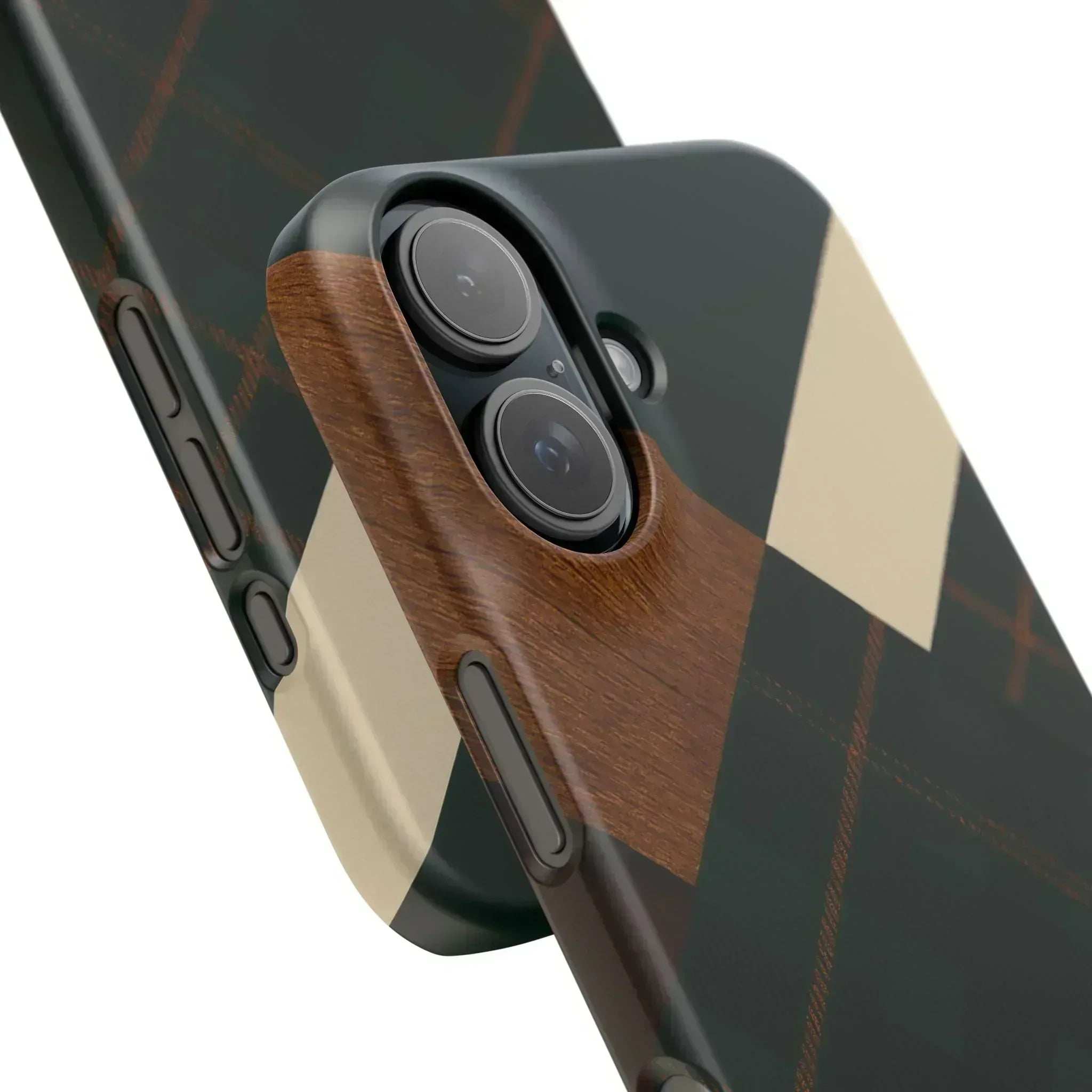 Rustic Green Phone Case for iPhone 8-16 and Galaxy S20-S24 - KARARMDESIGN
