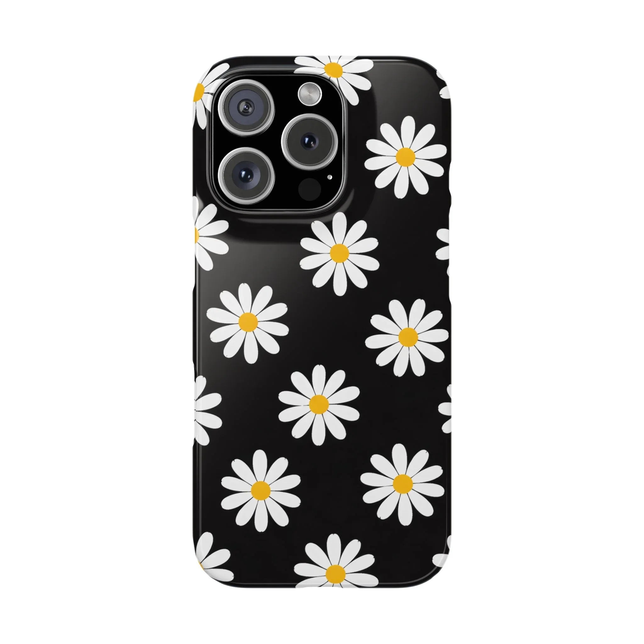 Daisy Charm Phone Case for iPhone 11-17 and Galaxy S20-S25 - KARARMDESIGN
