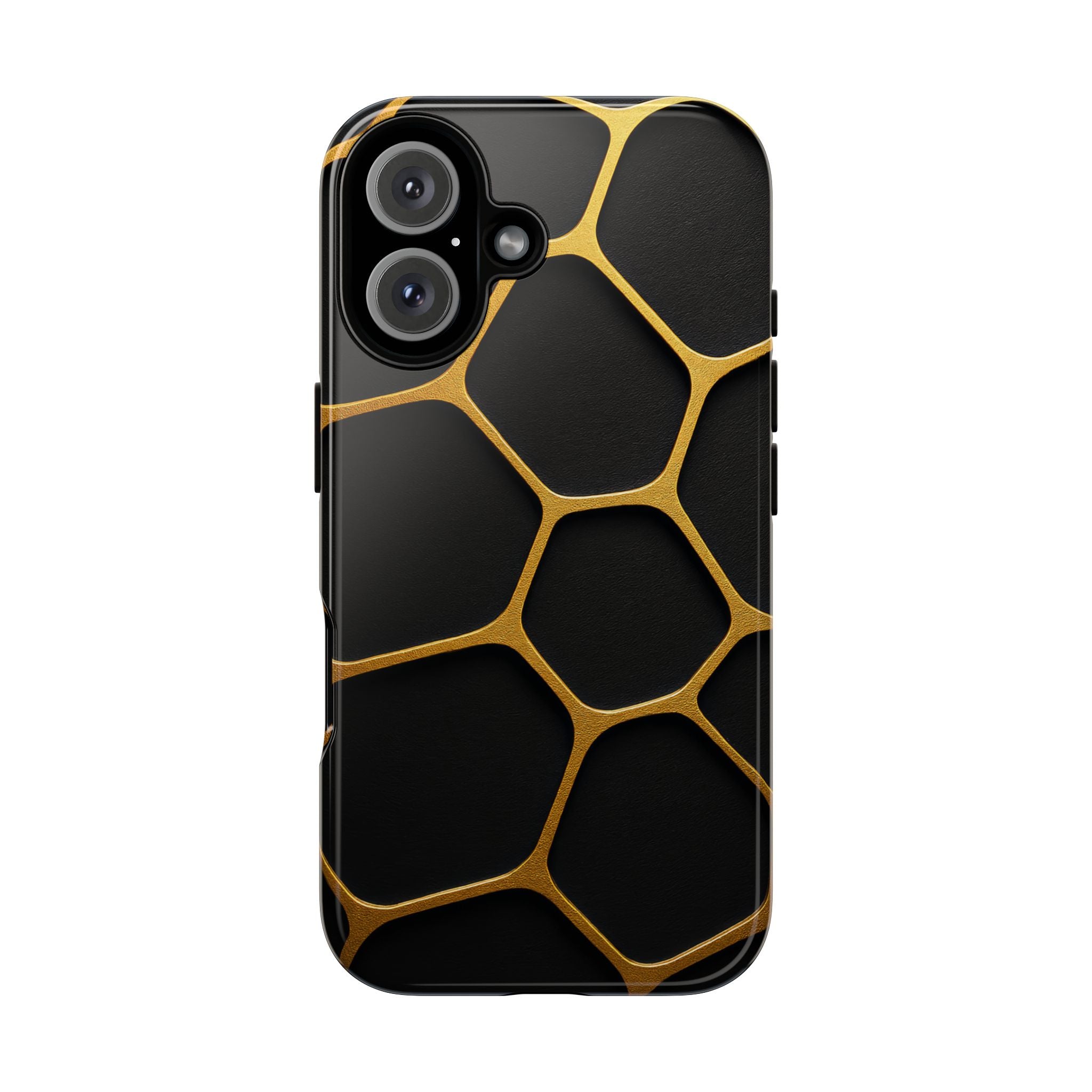 Golden Cellscape Tough Phone Case – Black & Gold
