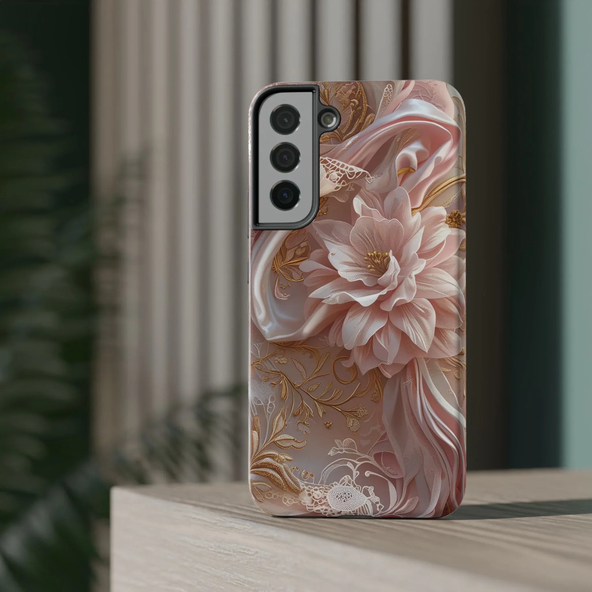 Elegant Floral Phone Case for iPhone 11-17 and Samsung Galaxy S21-S22 - KARARMDESIGN