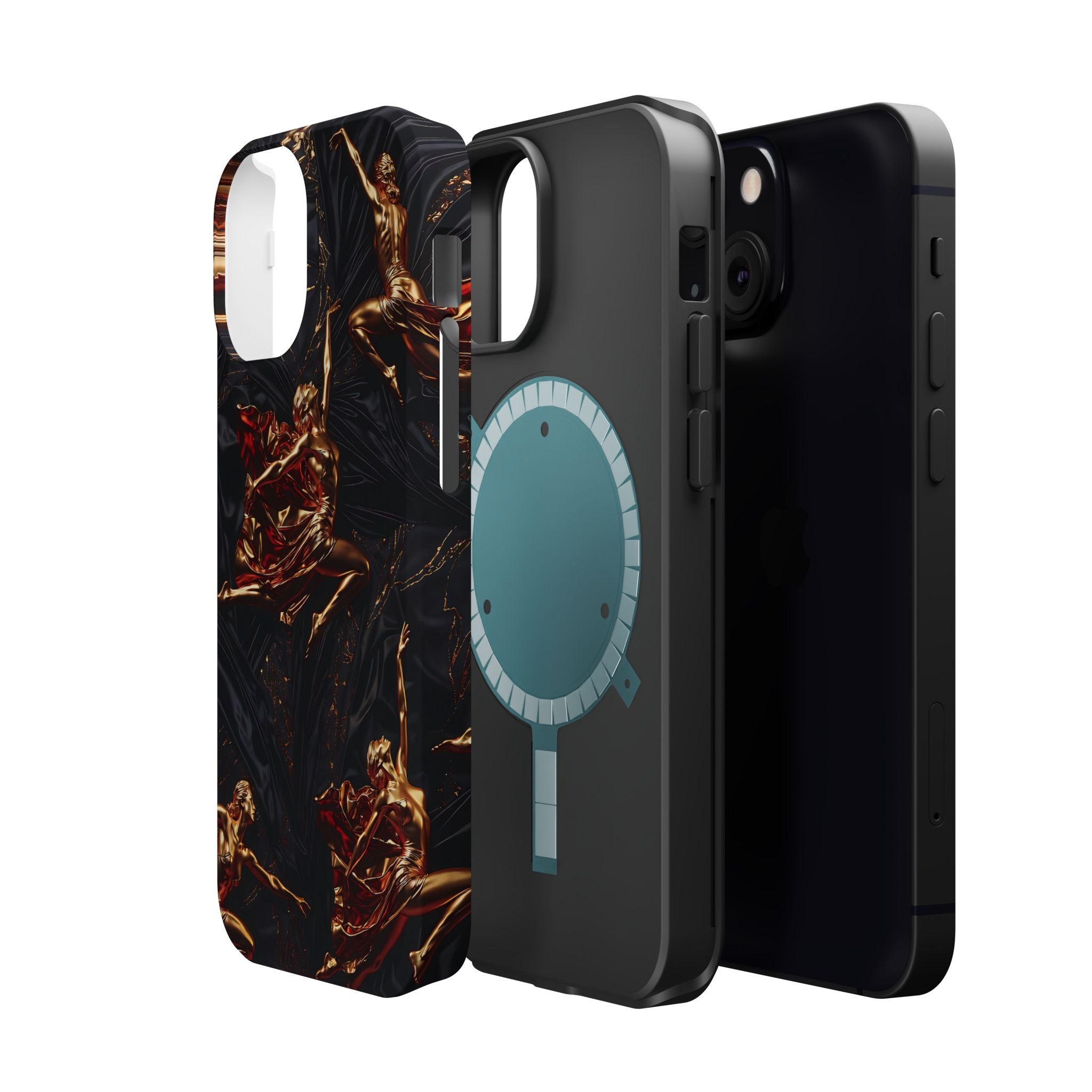 Gold Sculpture Phone Case for iPhone 13-17 & Samsung Galaxy S26