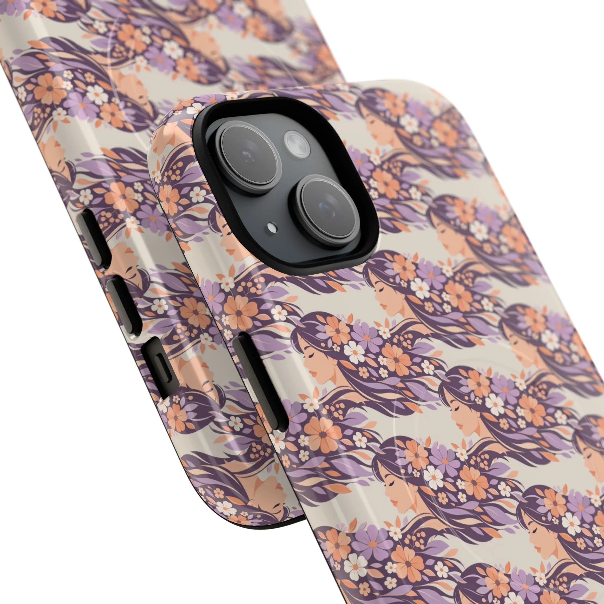Floral Goddess Phone Case for iPhone 13-17 - KARARMDESIGN