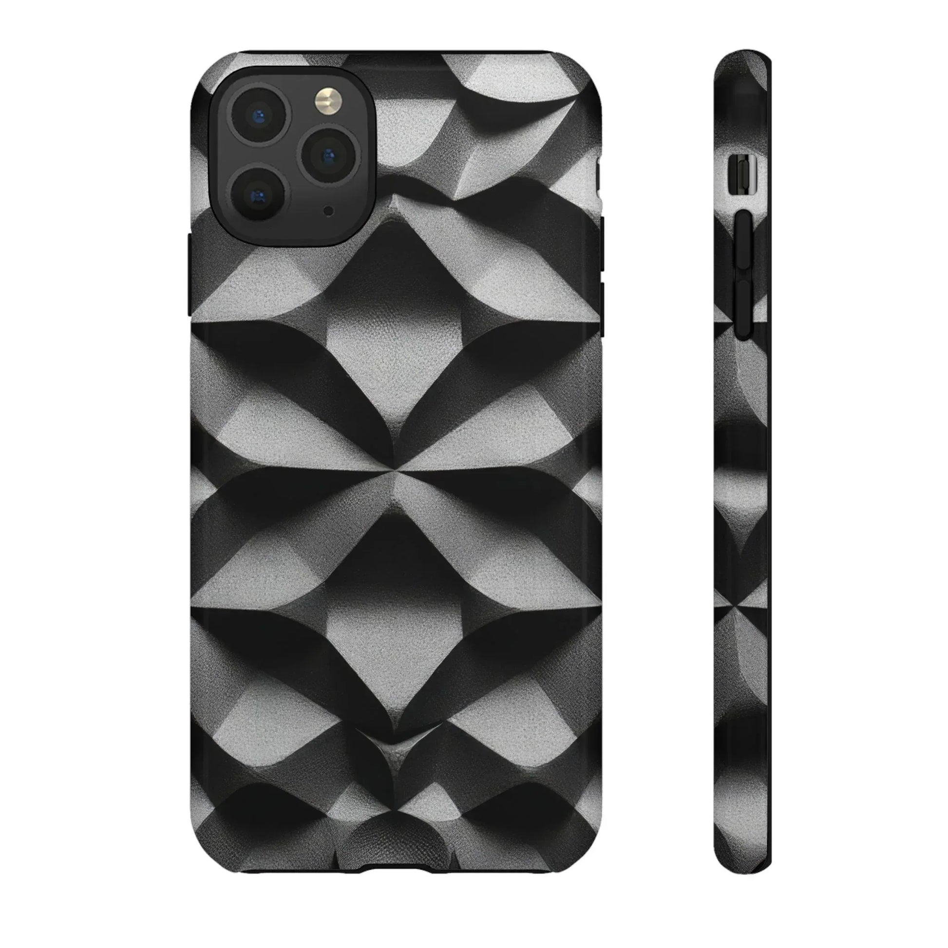 3D Geometric Phone Case for iPhone 8–17 - KARARMDESIGN