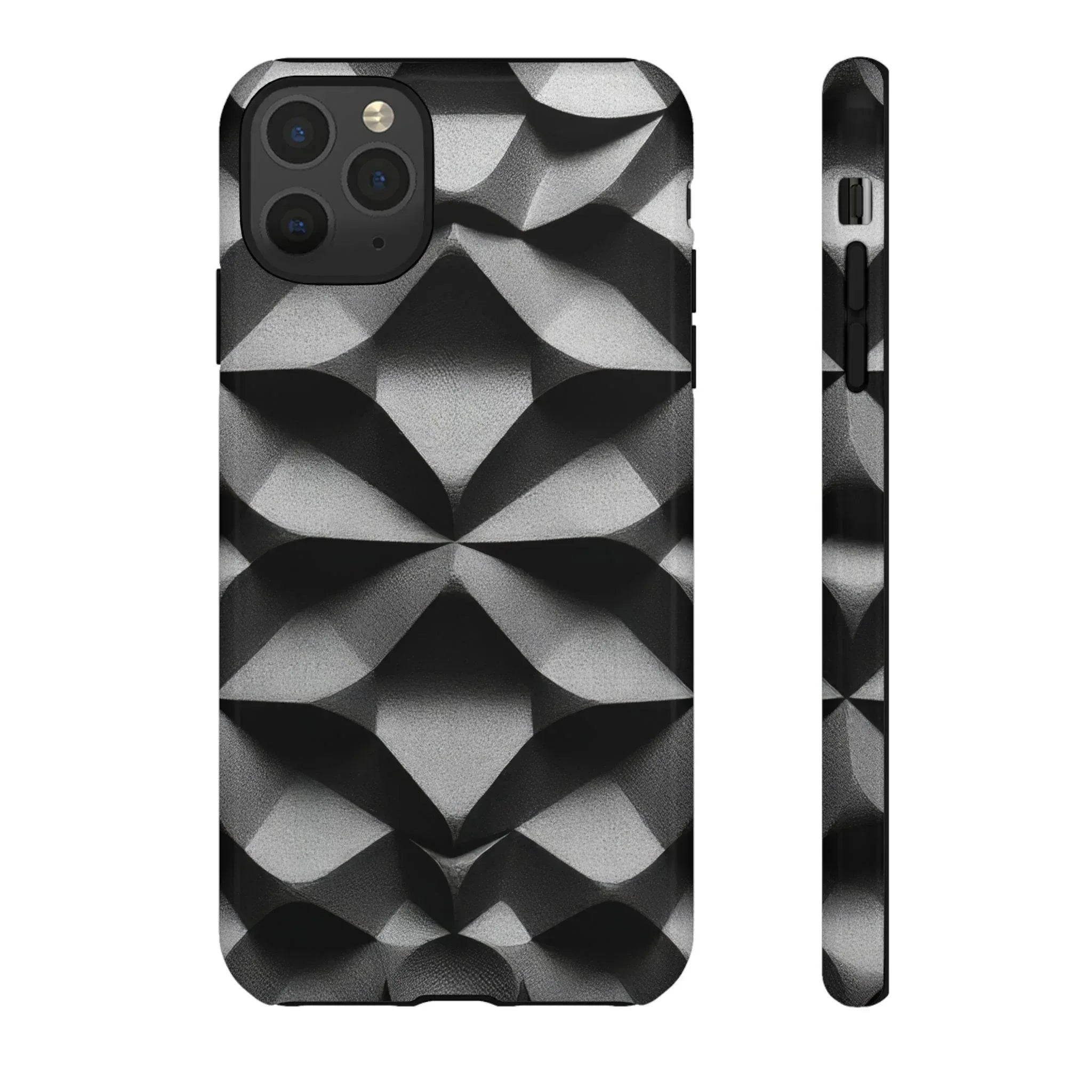 3D Geometric Phone Case for iPhone 8–17 - KARARMDESIGN