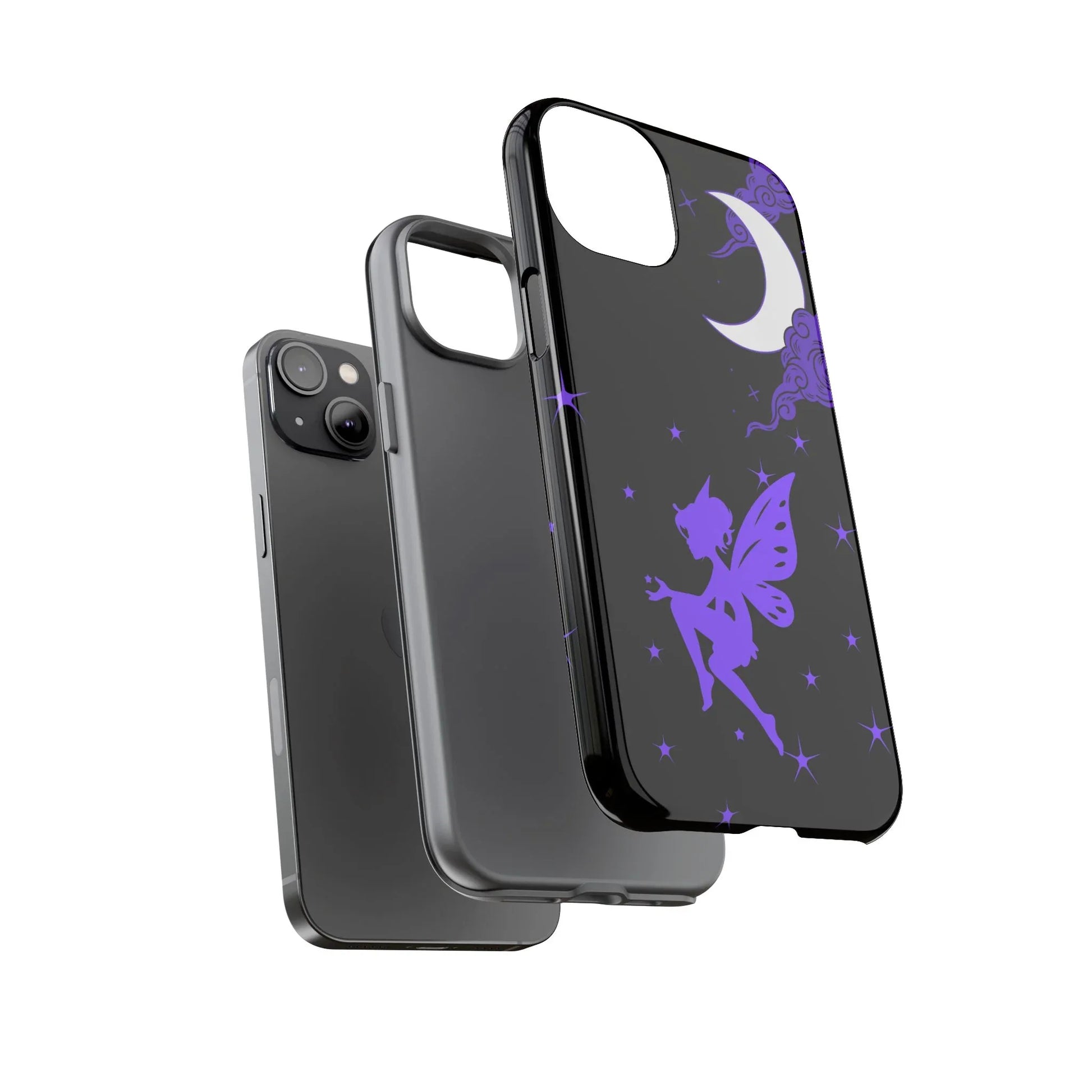 Moonlit Fairy Phone Case for iPhone 8-16 and Galaxy S10-S23 - KARARMDESIGN