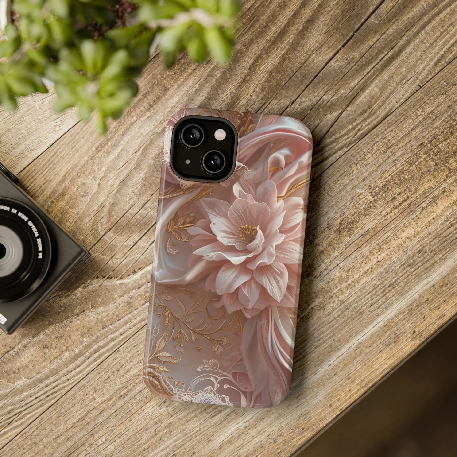 Elegant Floral Phone Case for iPhone 11-17 and Samsung Galaxy S21-S22 - KARARMDESIGN