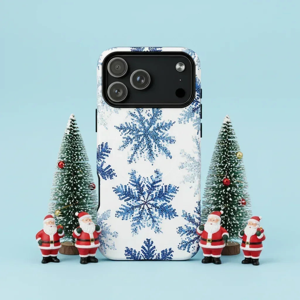 Snowflake Elegance Phone Case for iPhone 13-17 - KARARMDESIGN