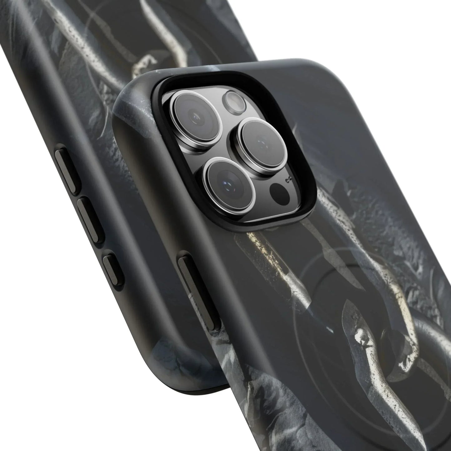 “Iron Chain” Tough Magnetic Phone Case for iPhone 14-16 Models - KarArmDesign