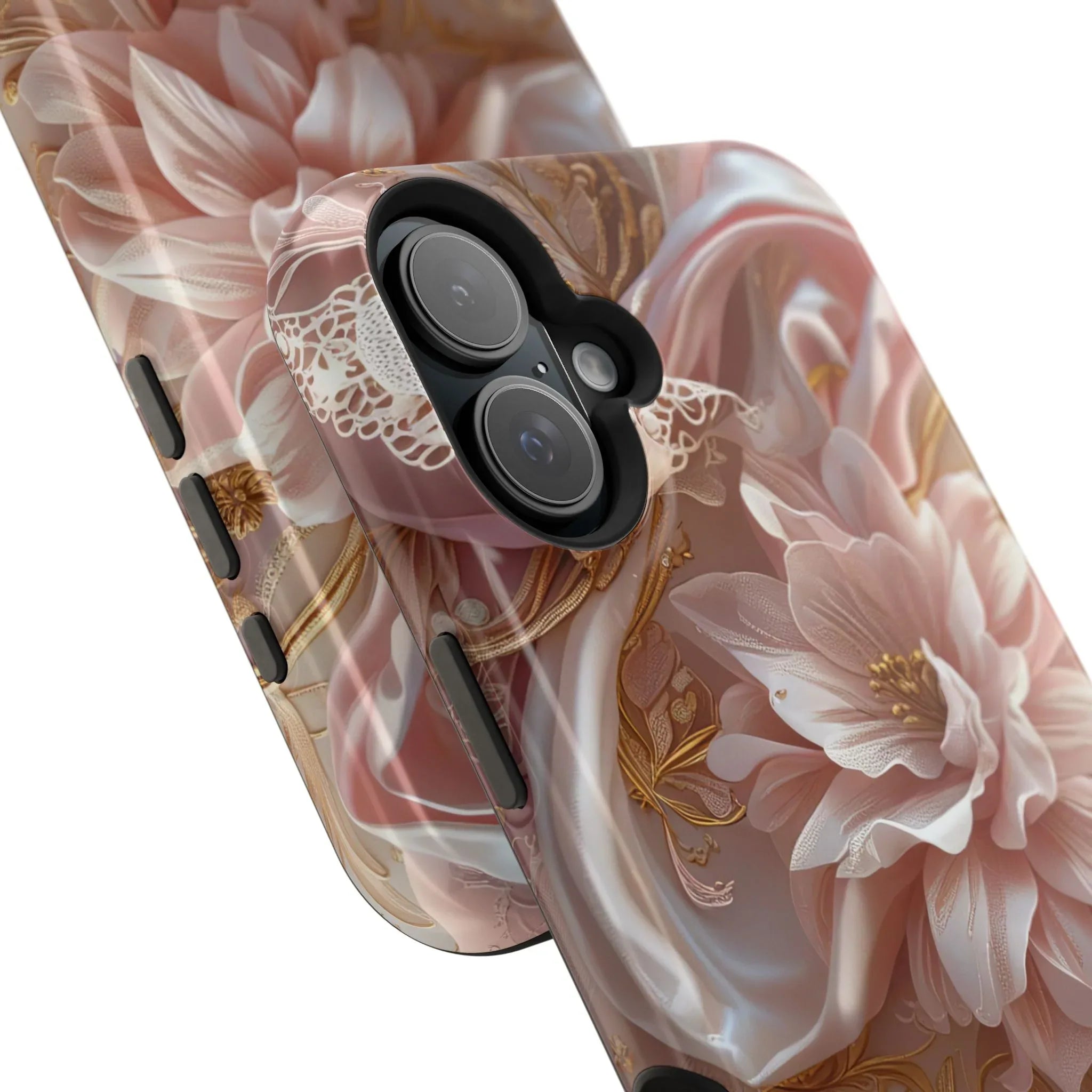 Elegant Floral Phone Case for iPhone 11-17 and Samsung Galaxy S21-S22 - KARARMDESIGN