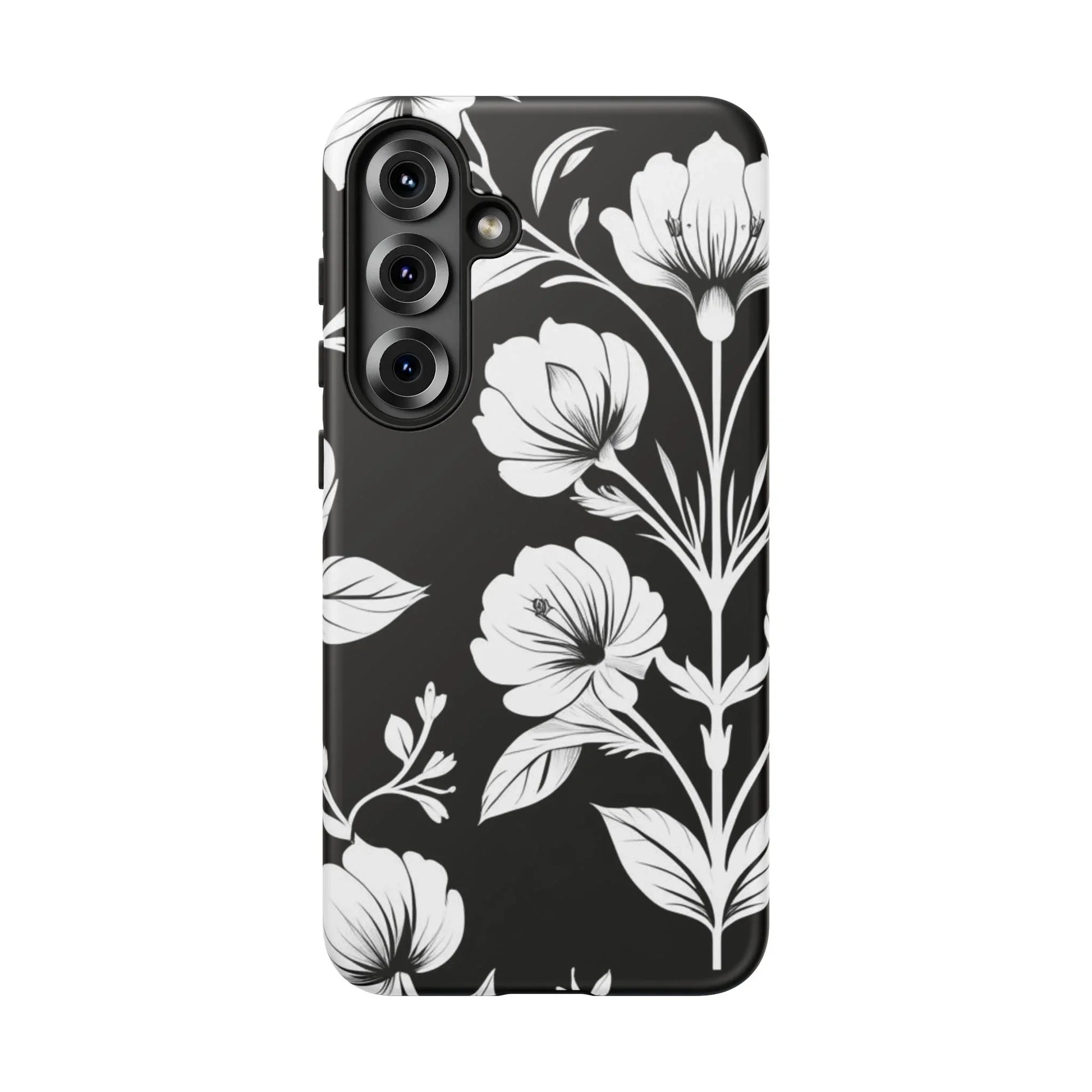 Elegant Floral Phone Case for Galaxy S20-S25 - KARARMDESIGN