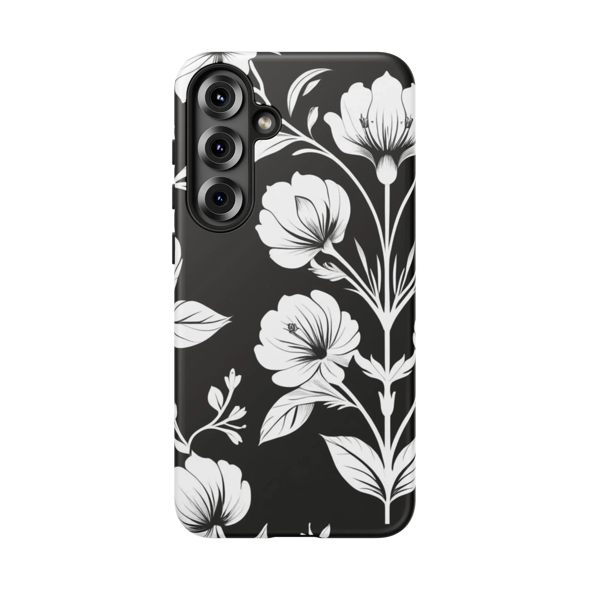 Elegant Floral Phone Case for Galaxy S20-S25 - KARARMDESIGN