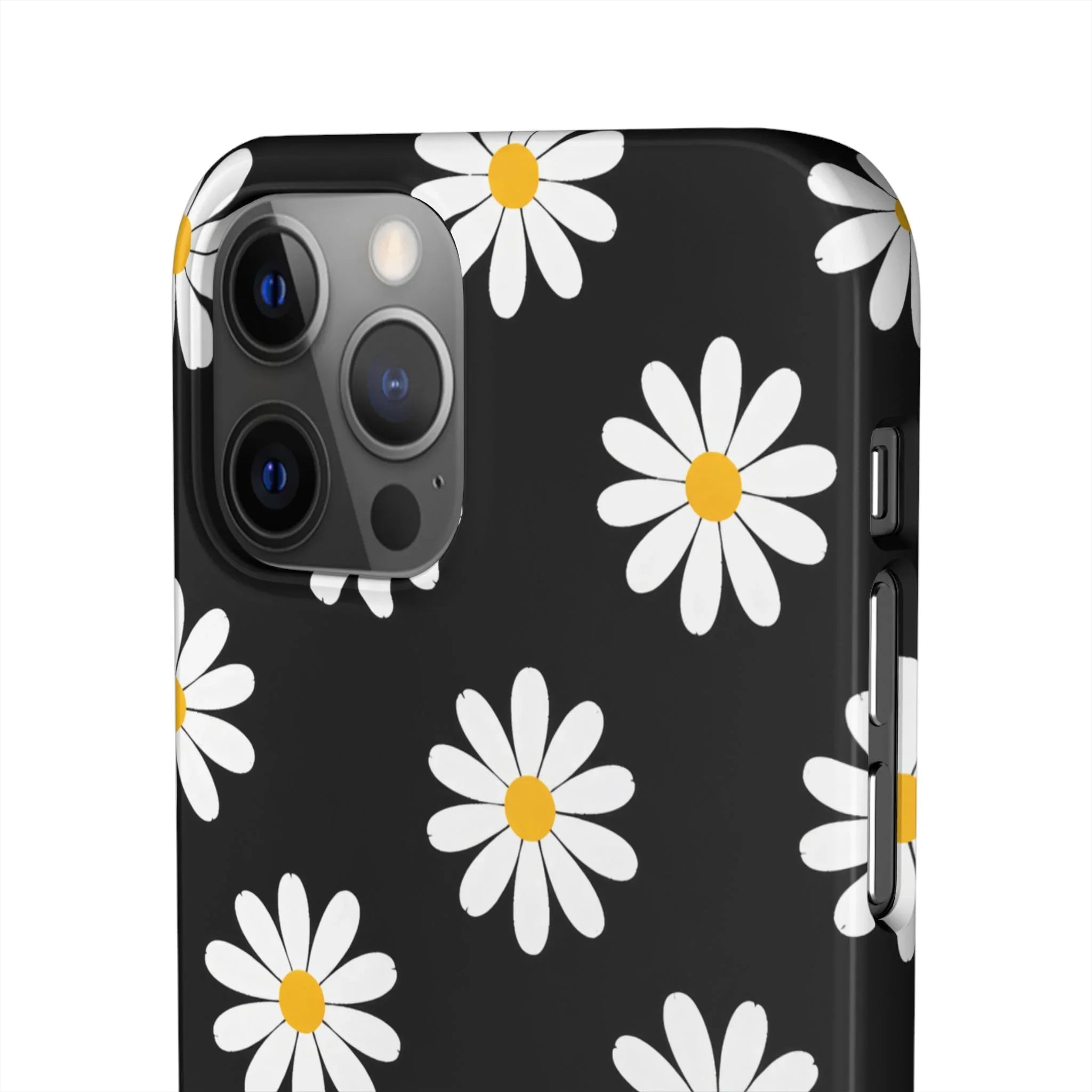 Daisy Charm Phone Case for iPhone 11-17 and Galaxy S20-S25 - KARARMDESIGN