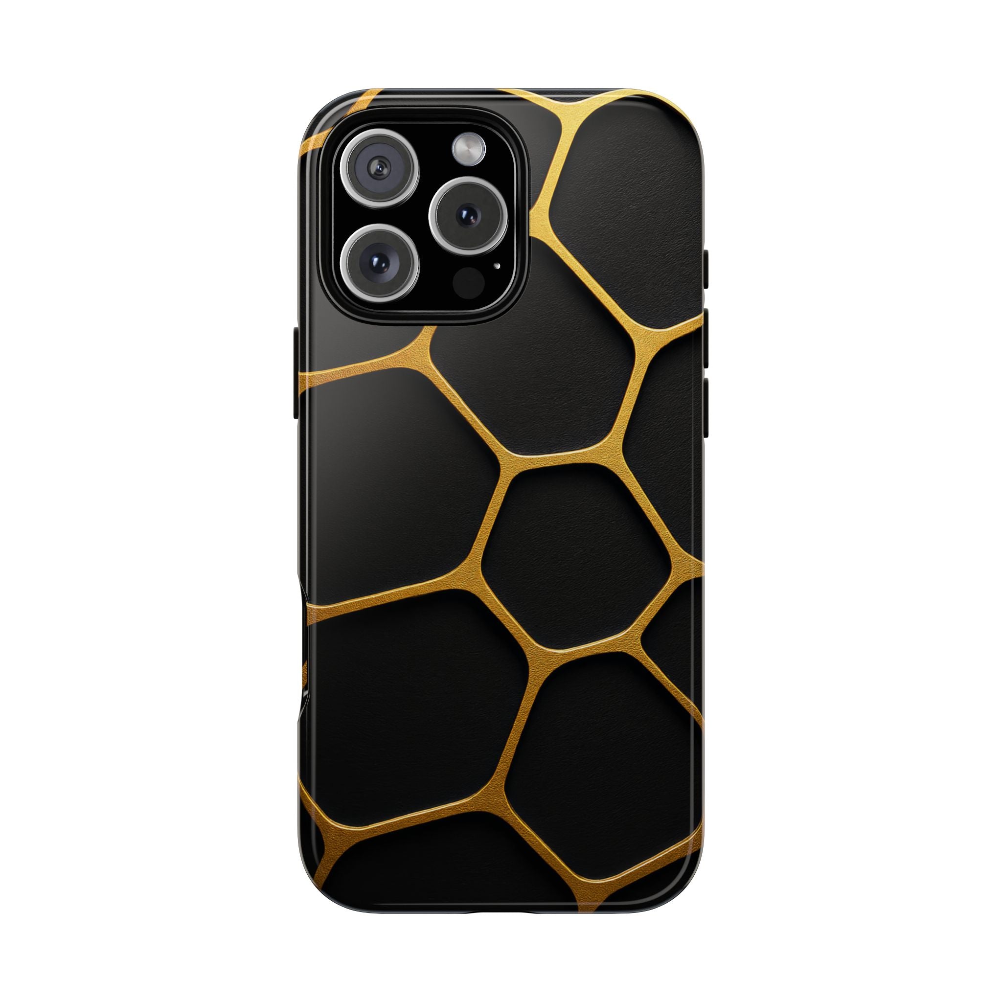 Golden Cellscape Tough Phone Case – Black & Gold
