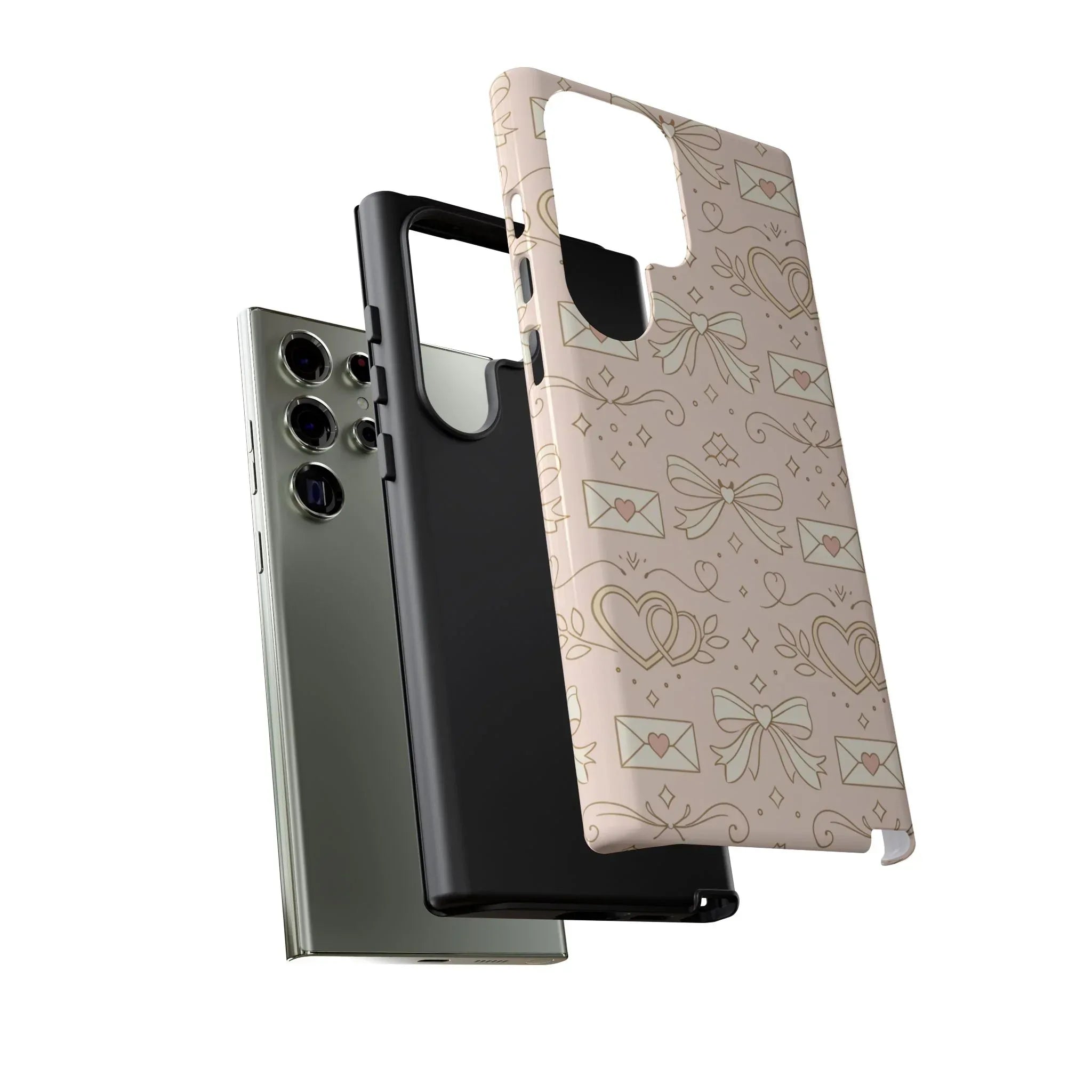 Sweet Romance Tough Phone Case for iPhone 11–17 & Galaxy S10–S25 - KARARMDESIGN