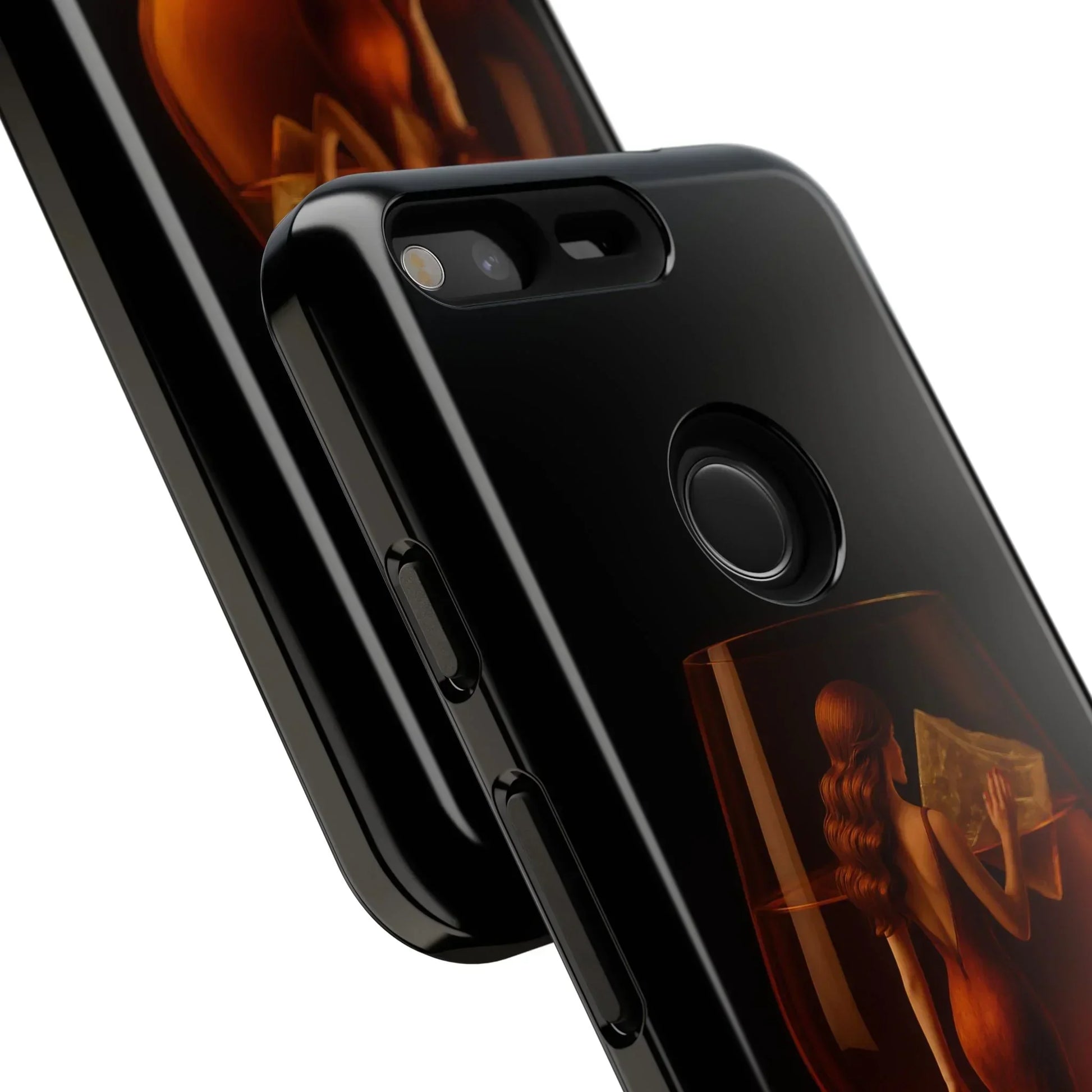 Elegant Midnight Lady Phone Case for iPhone 8-16 and Google Pixel up to 9 Models - KarArmDesign