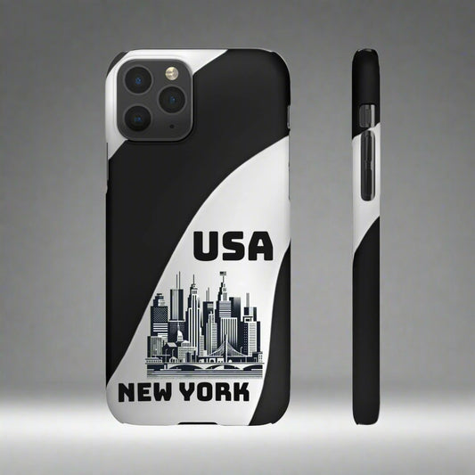 Monochrome New York City Skyline Phone Case for iPhone, Galaxy & Pixel - KarArmDesign