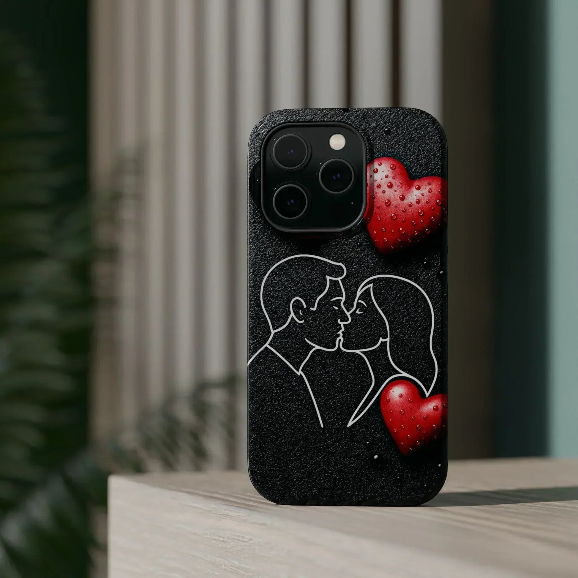 Midnight Kiss Phone Case for iPhone 13-16 Models - KarArmDesign