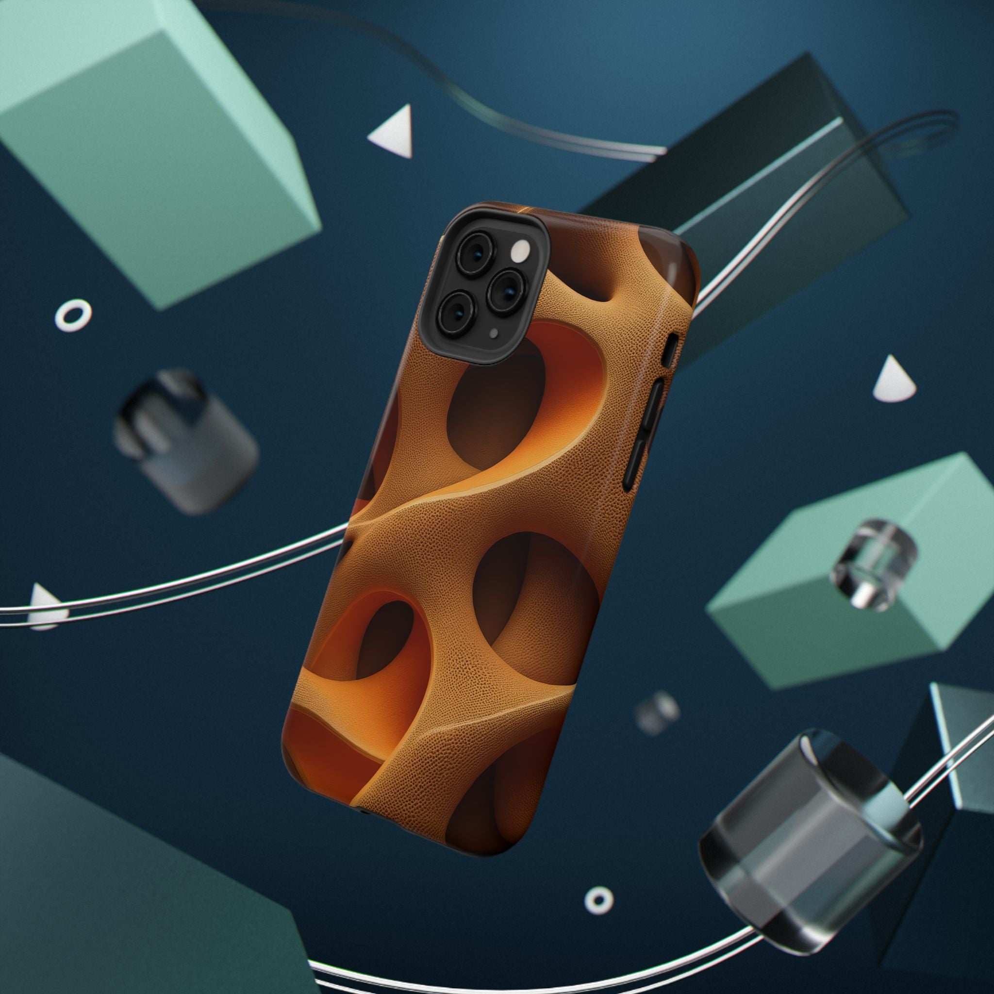 Amber Flow Phone Case for iPhone 11-17 and Samsung Galaxy S21-S26 Models