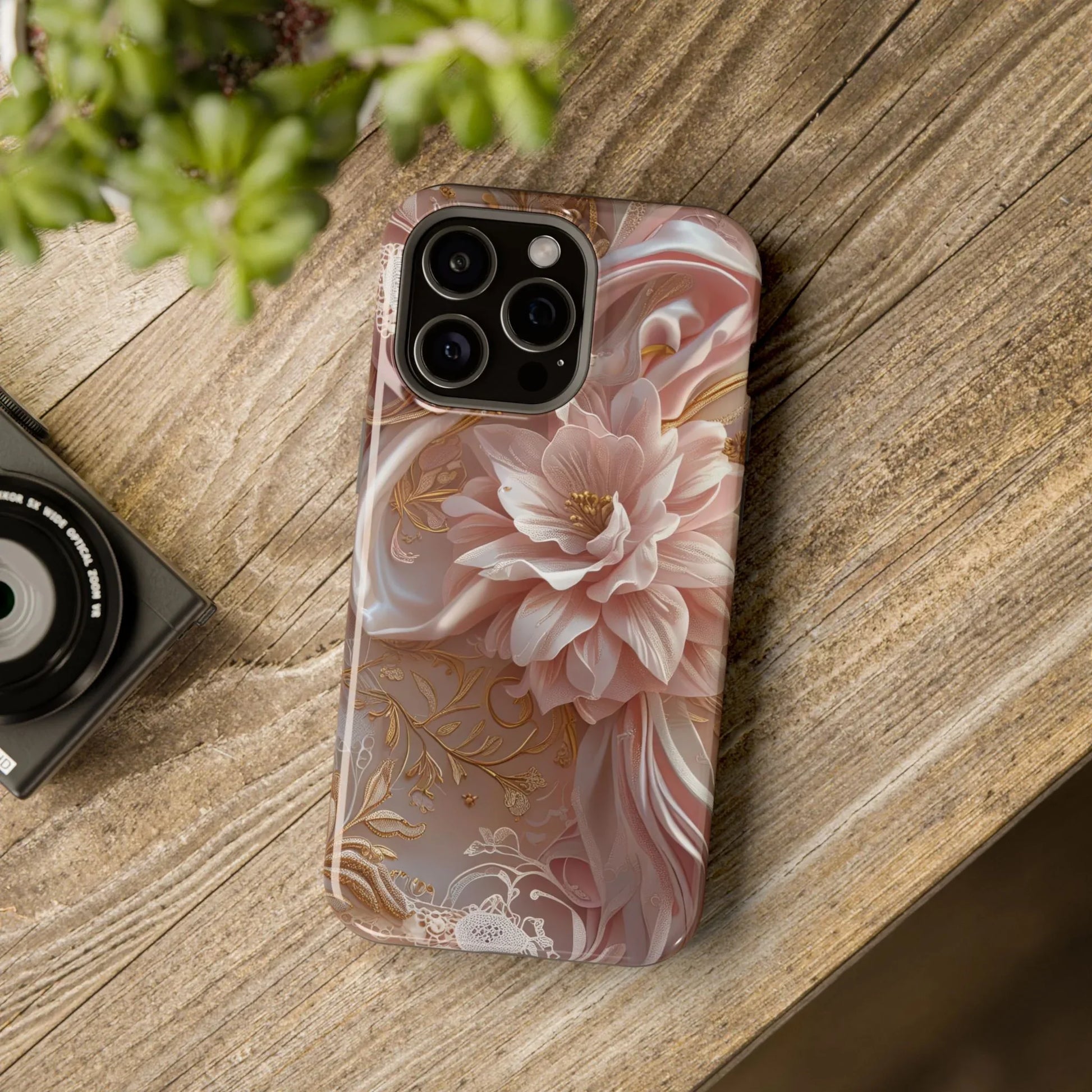 Elegant Floral Phone Case for iPhone 11-17 and Samsung Galaxy S21-S22 - KARARMDESIGN