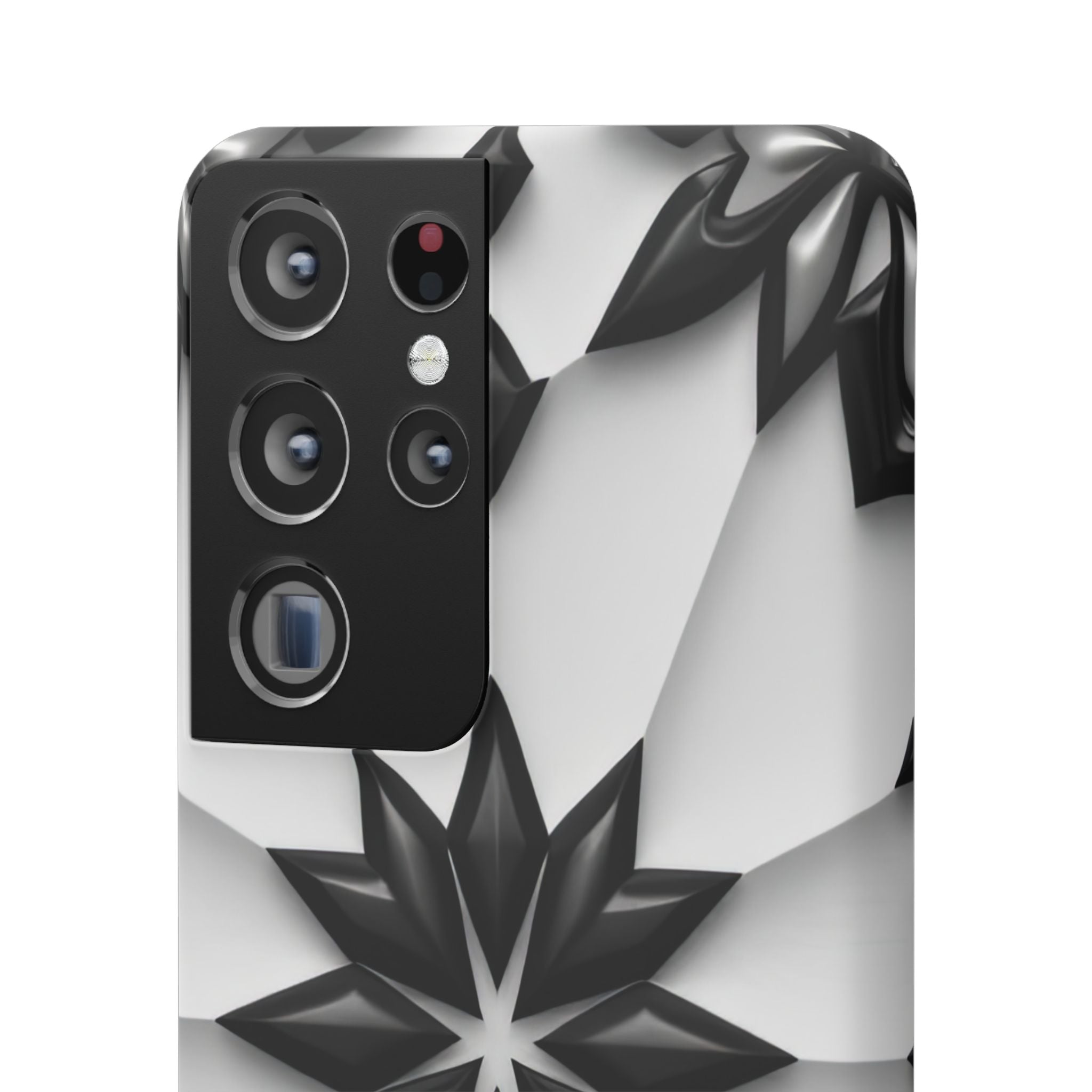 Black & White Geometric Snap Case for iPhone & Samsung Galaxy