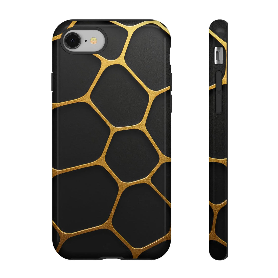 Golden Cellscape Phone Case for iPhone 8-17 and Galaxy S20-S25 - KARARMDESIGN
