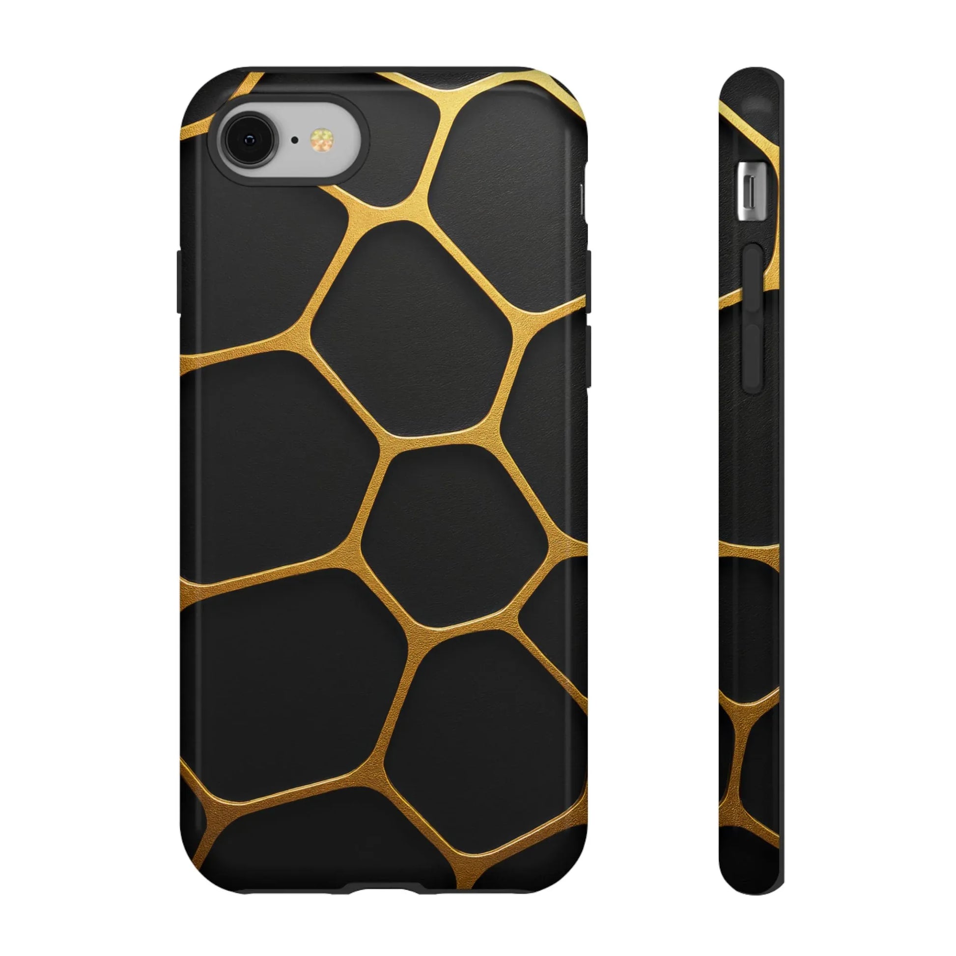 Golden Cellscape Phone Case for iPhone 8-17 and Galaxy S20-S25 - KARARMDESIGN