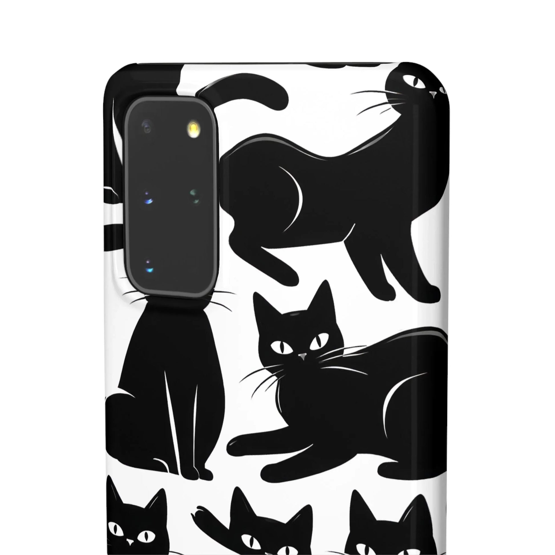 Black Cats Phone Case for iPhone 11-17 and Galaxy S20-S25 - KARARMDESIGN