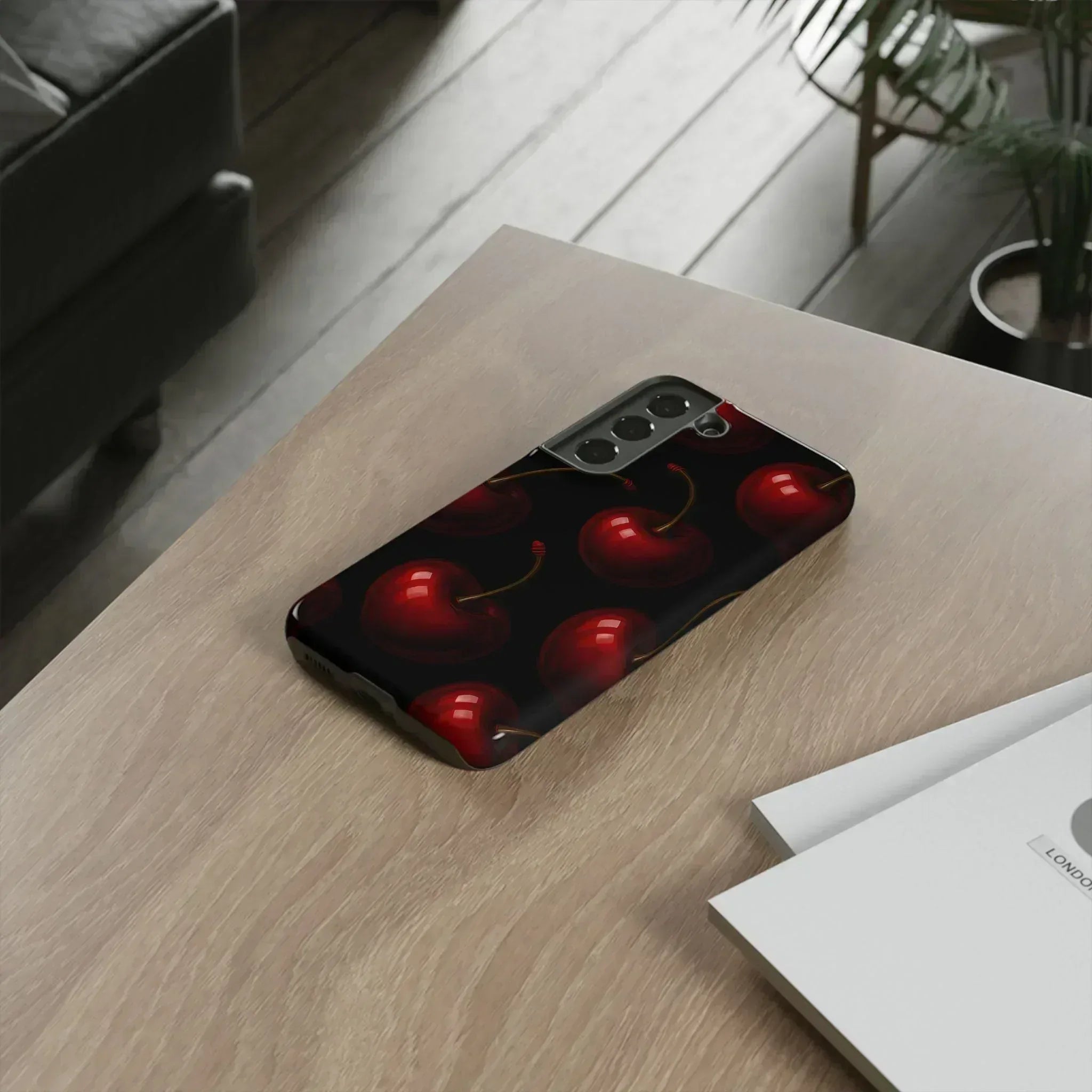 Cherry Phone Case for iPhone X-16 and Galaxy S20-S25 - KARARMDESIGN