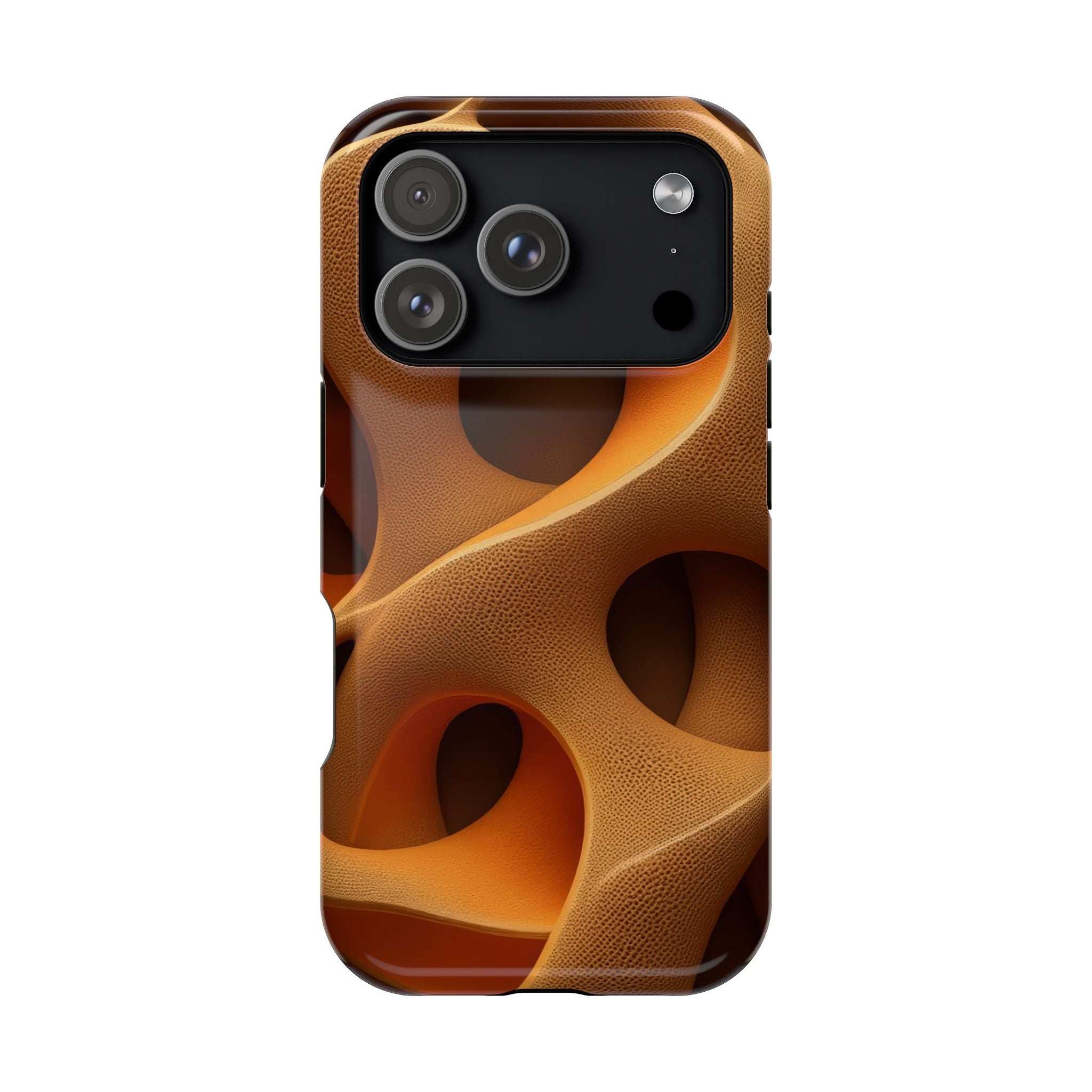 Amber Flow Phone Case for iPhone 11-17 and Samsung Galaxy S21-S26 Models