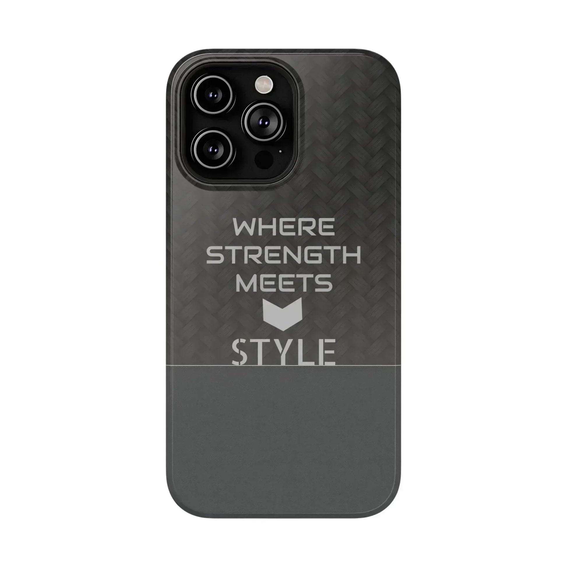 Gray Carbon Phone Case for iPhone 12-16 and Galaxy S21-S22 - KARARMDESIGN