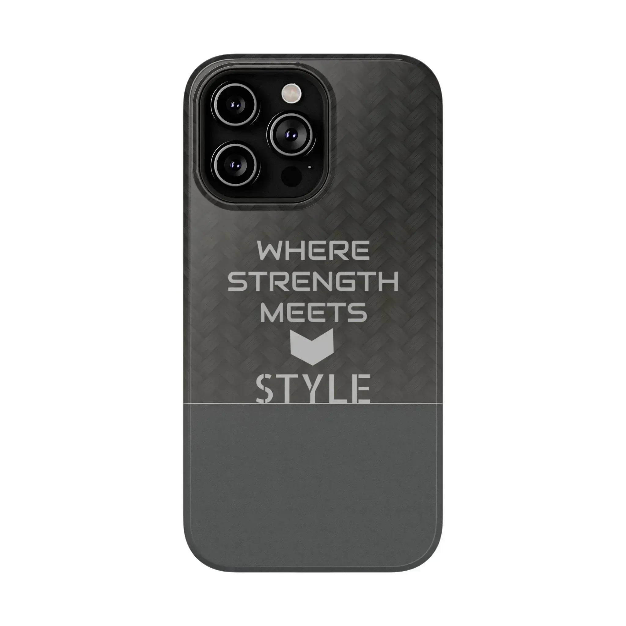 Gray Carbon Phone Case for iPhone 12-16 and Galaxy S21-S22 - KARARMDESIGN