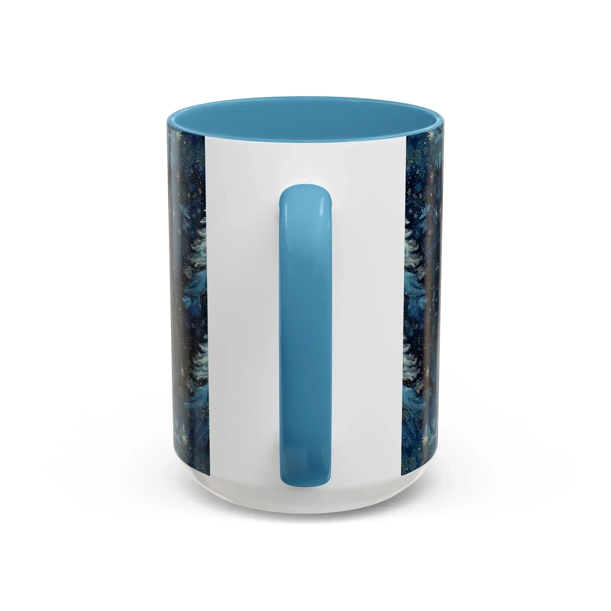 Blue Christmas Tree Accent Coffee Mug - KARARMDESIGN