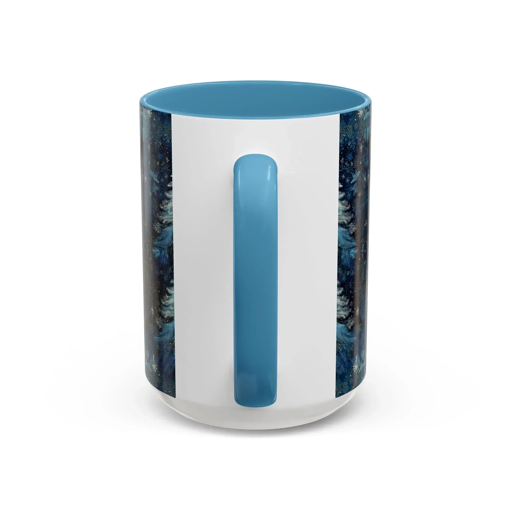 Blue Christmas Tree Accent Coffee Mug - KARARMDESIGN