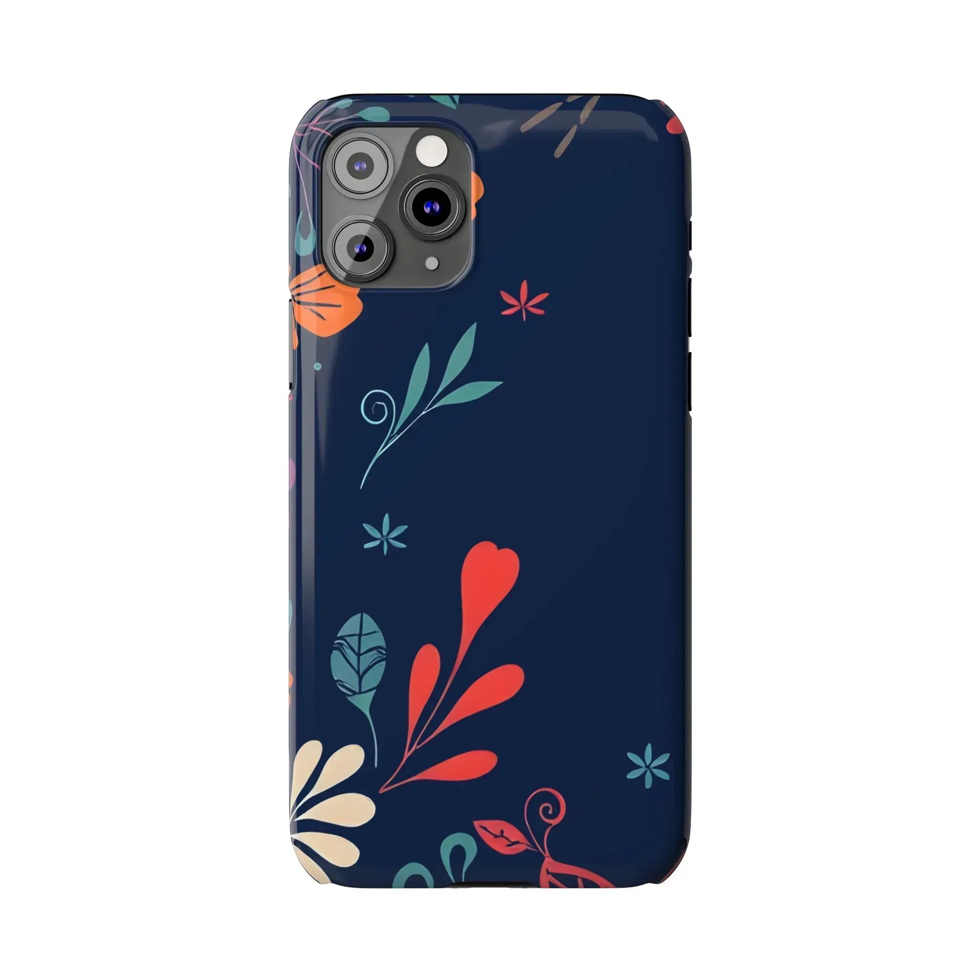 Nightshade Blossoms Phone Case for iPhone 11-17 - KARARMDESIGN