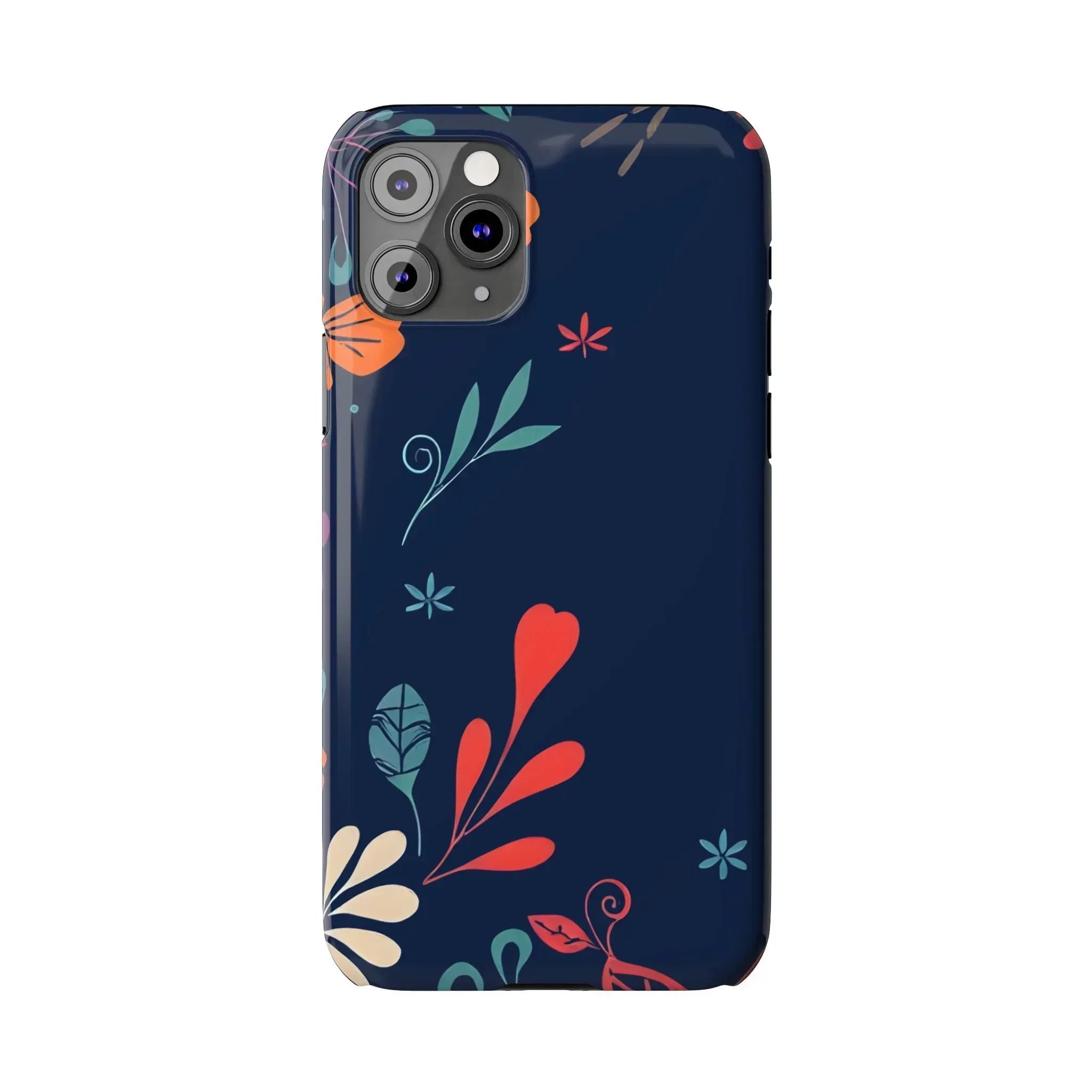 Nightshade Blossoms Phone Case for iPhone 11-17 - KARARMDESIGN