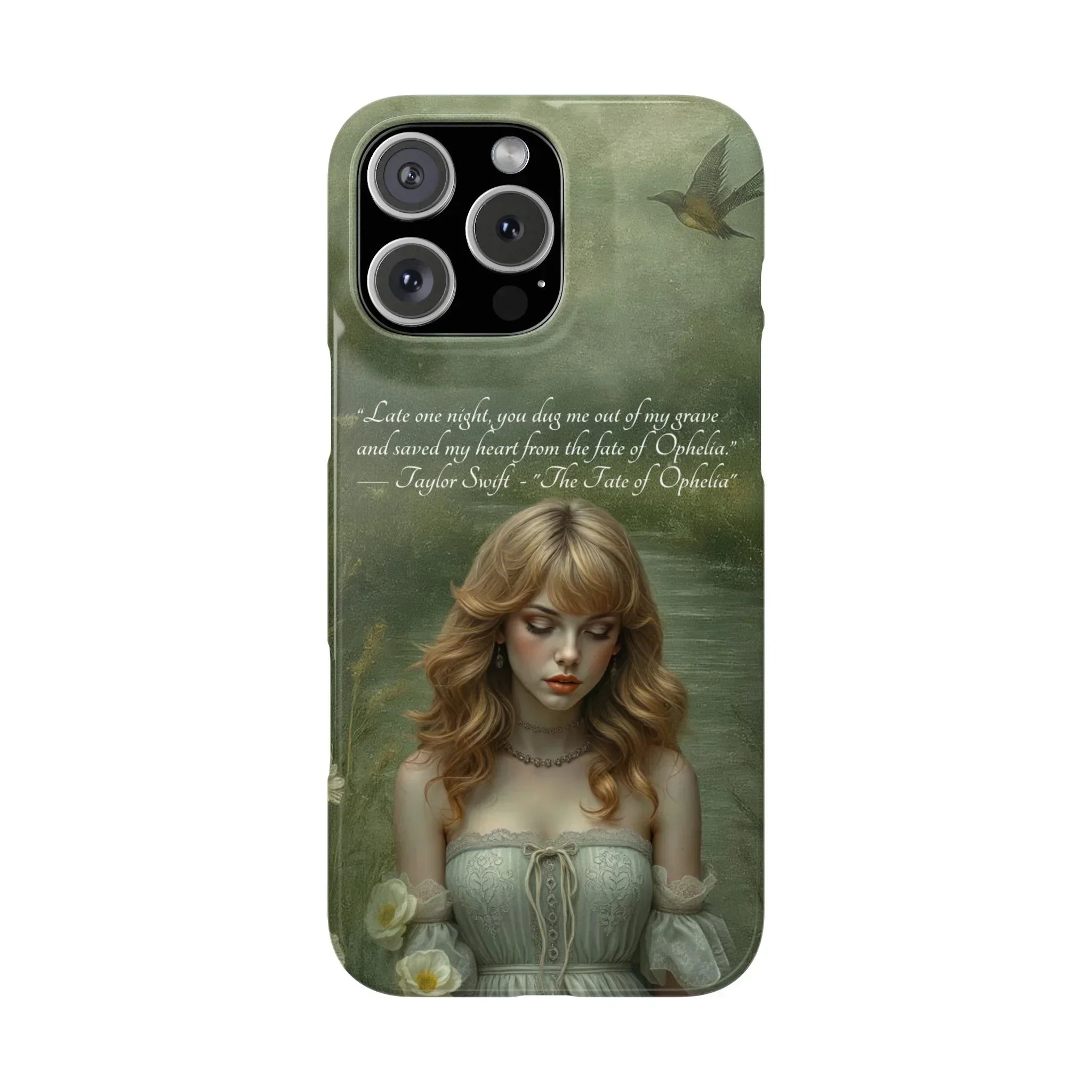 "Melancholic Ophelia" Phone Case for iPhone 11-17 Models - KARARMDESIGN