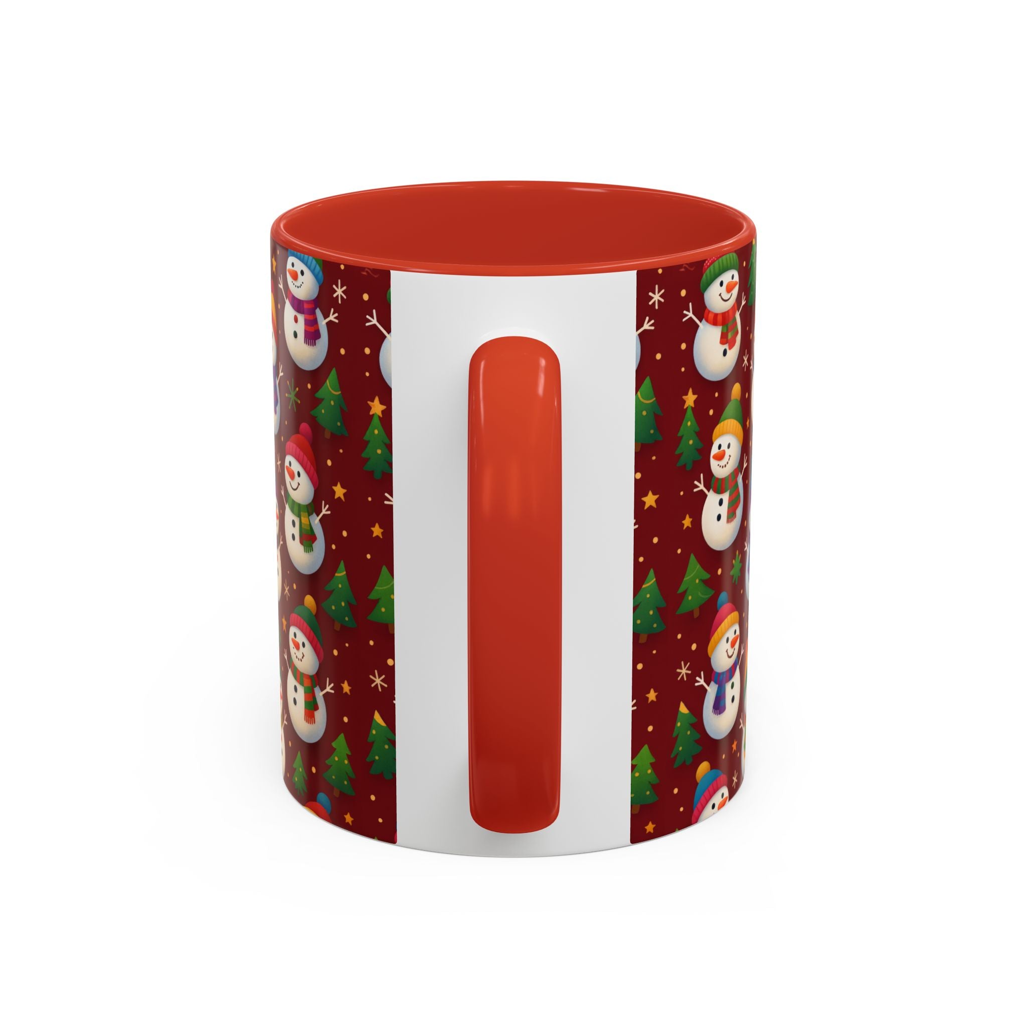 Festive Snowman Parade Accent Coffee Mug (11oz)