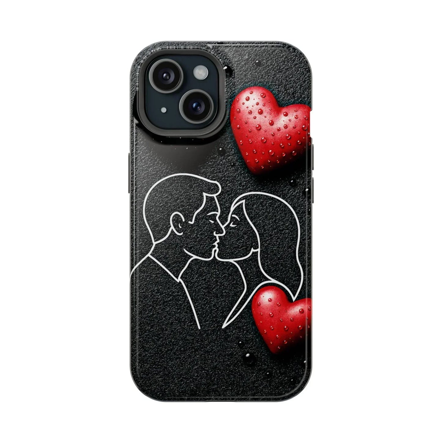 Midnight Kiss Phone Case for iPhone 13-16 Models - KarArmDesign